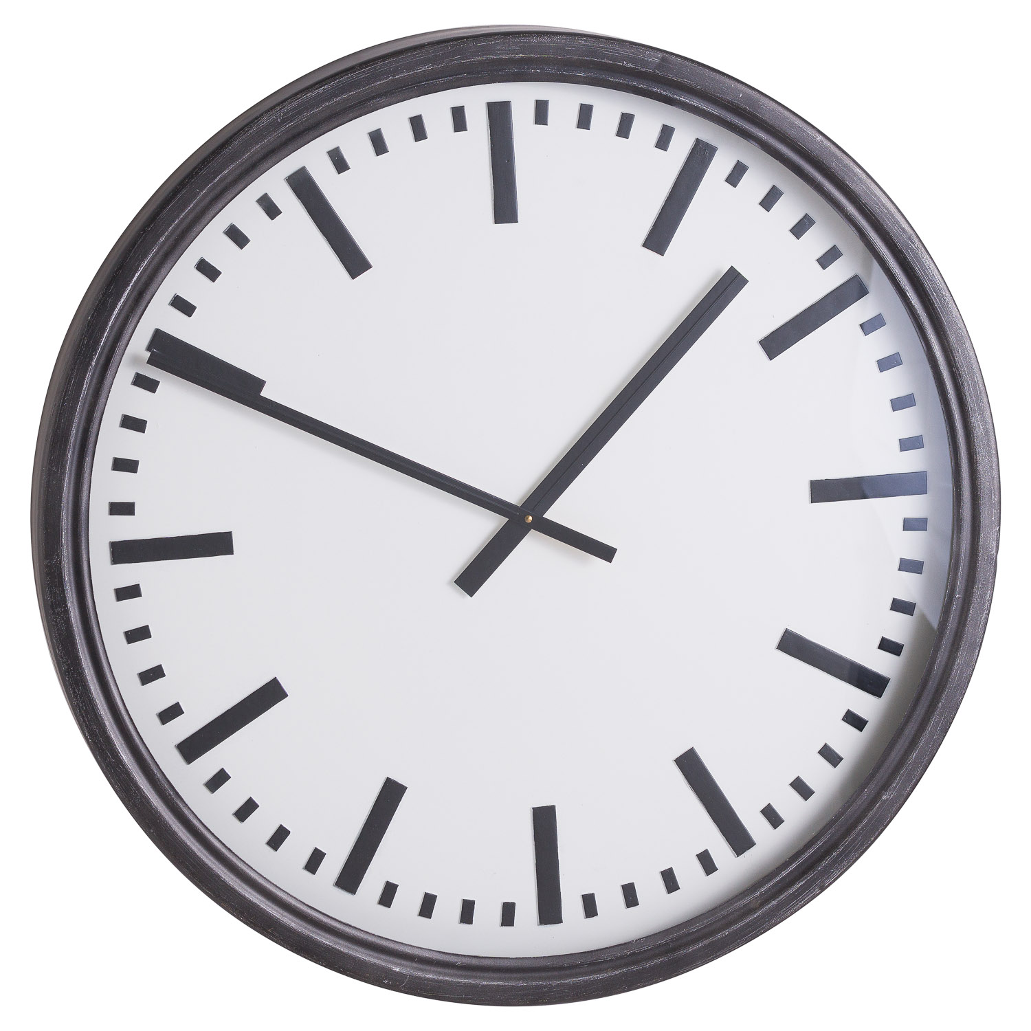 Large Black Station Clock - Image 1