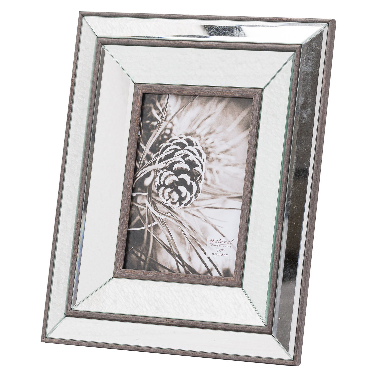 Tristan Mirror And Wood 5X7 Frame - Image 1
