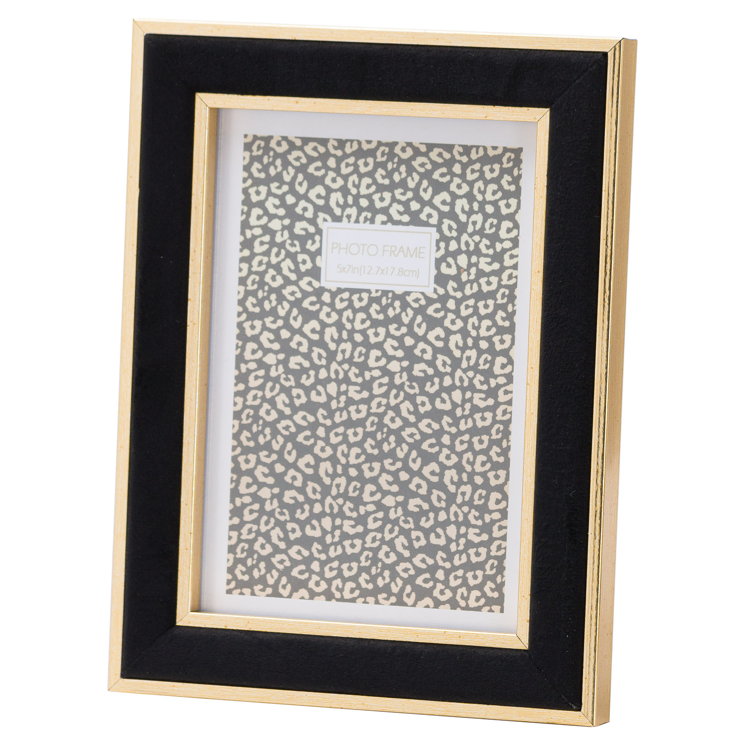 Black Velvet With Gold 5X7 Frame Wholesale by Hill Interiors