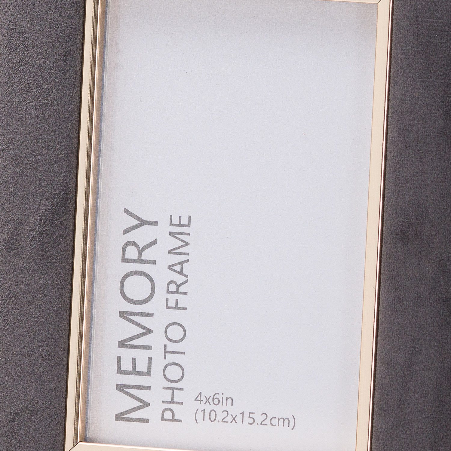 Grey Velvet With Gold 4X6 Frame - Image 2
