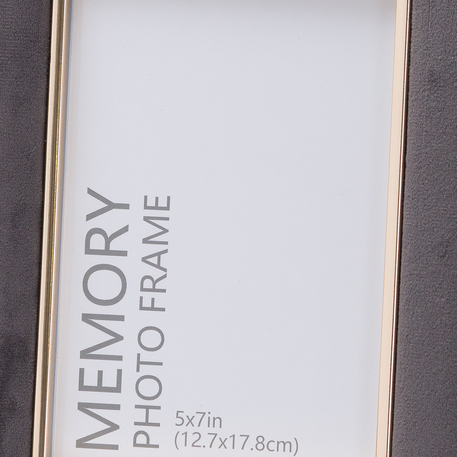 Grey Velvet With Gold 5X7 Frame - Image 2