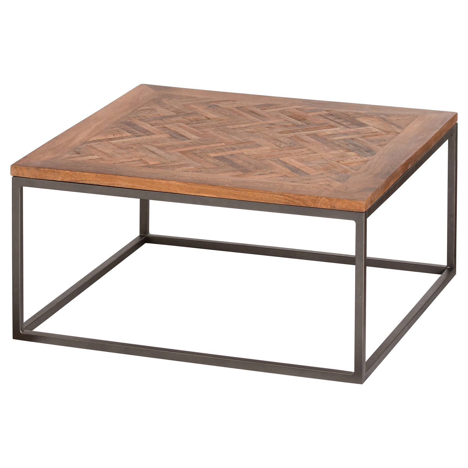Hoxton Collection Coffee Table With Parquet Top - Image 1