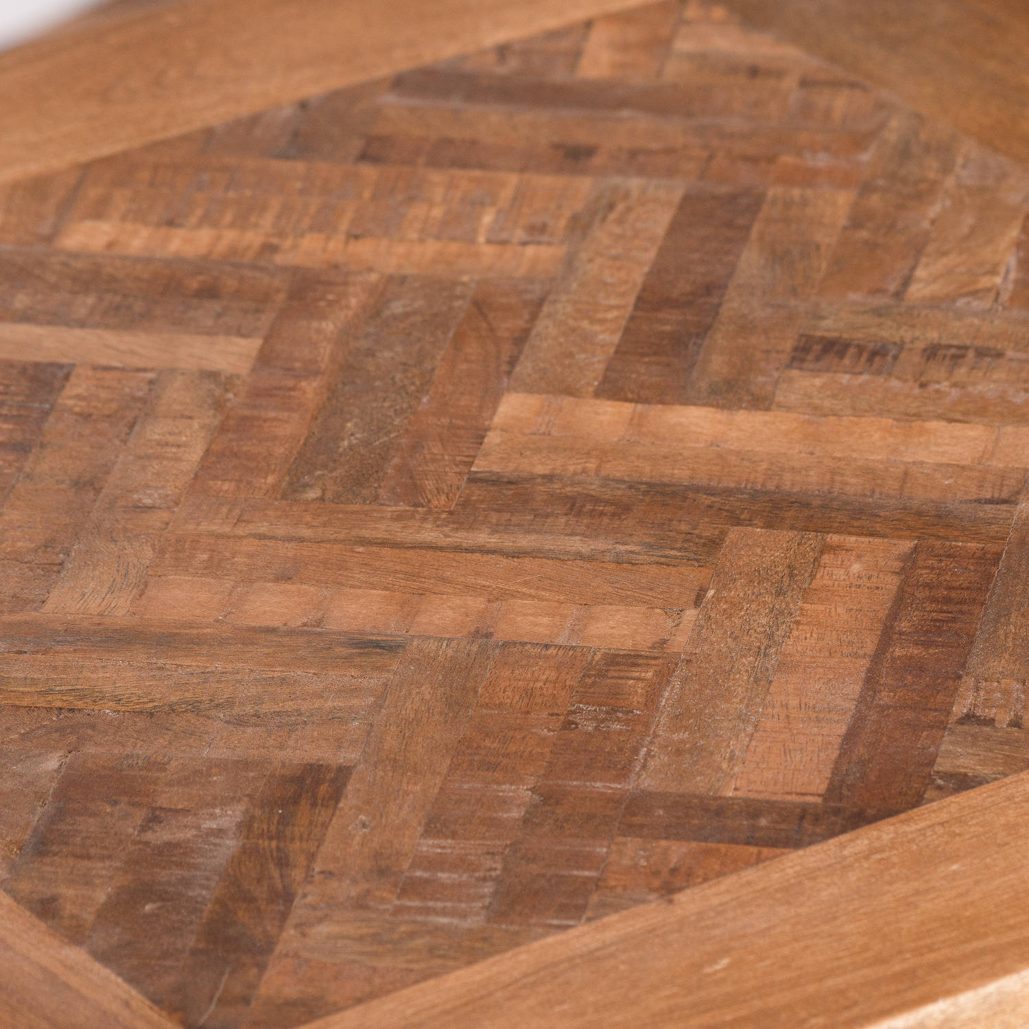 Hoxton Collection Side Table With Parquet Top - Image 2