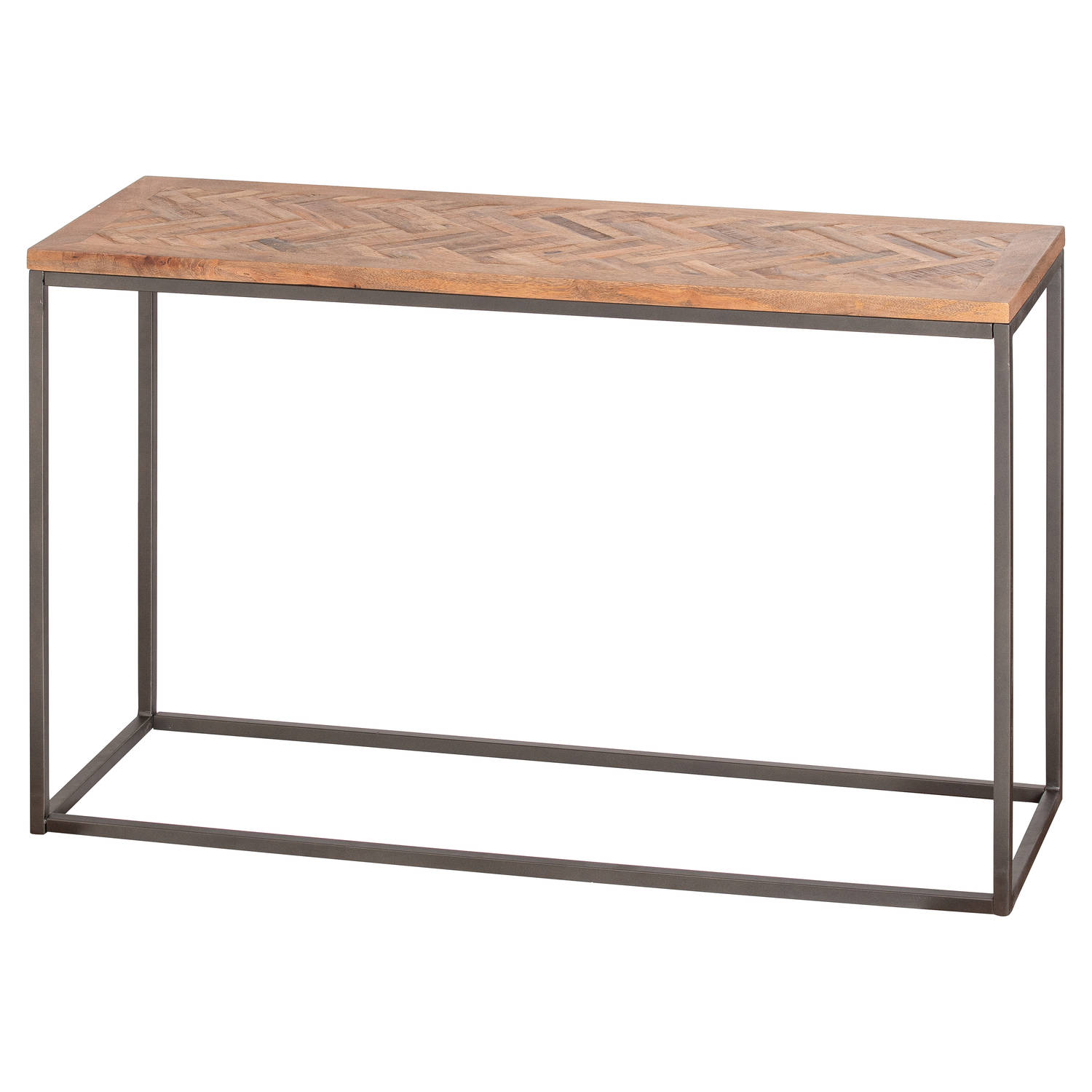 Hoxton Collection Console Table With Parquet Top - Image 1