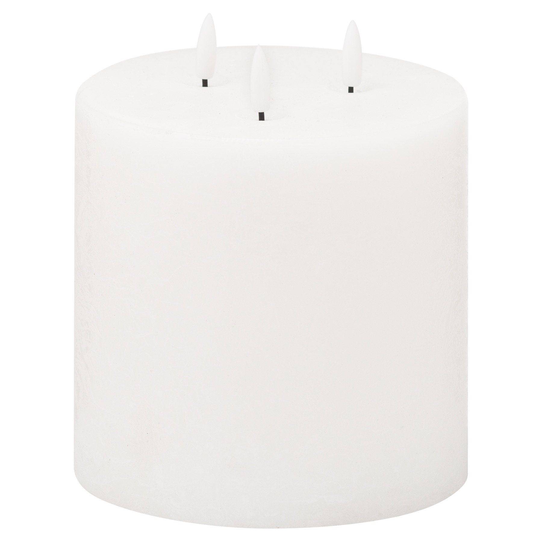 Luxe Collection Natural Glow 6x6 LED White Candle - Image 1
