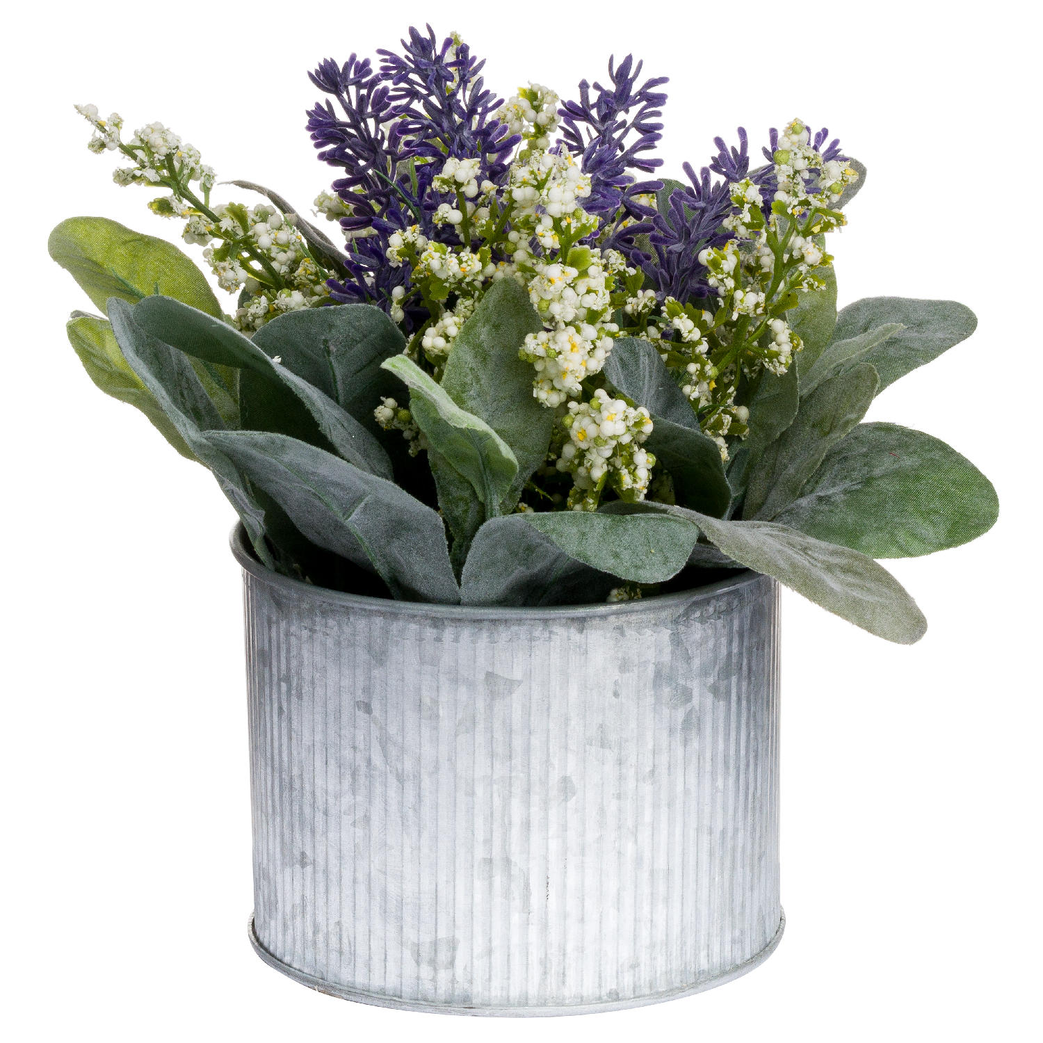 Lavender And Lily In Tin Pot - Image 1