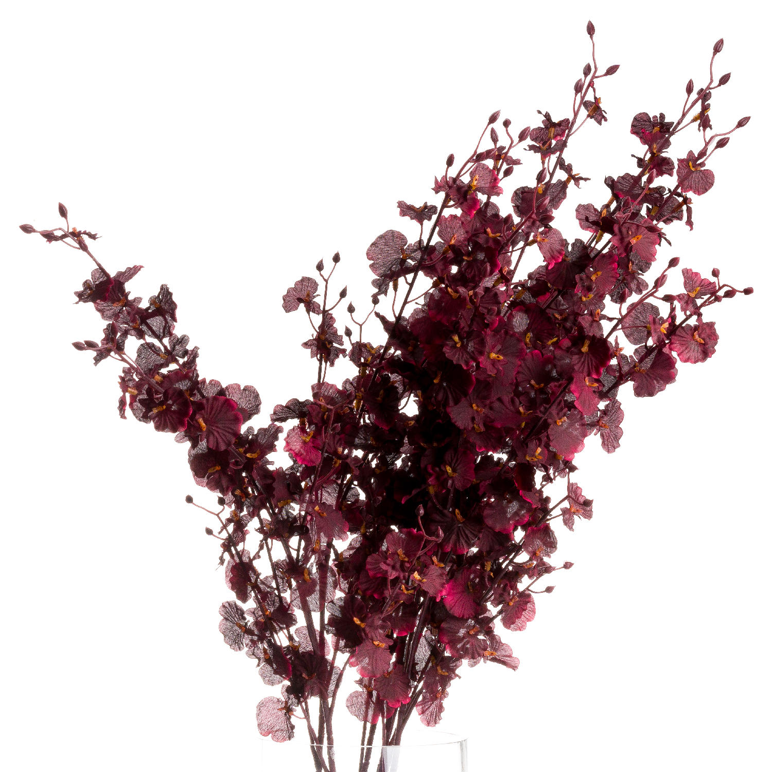 Deep Burgundy Orchid Spray - Image 1