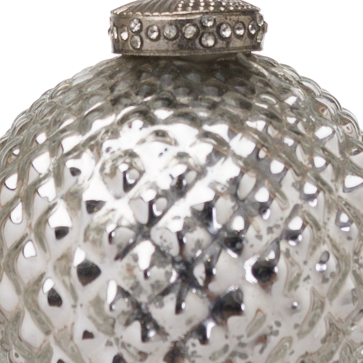 The Noel Collection Silver Christmas Bauble - Image 2