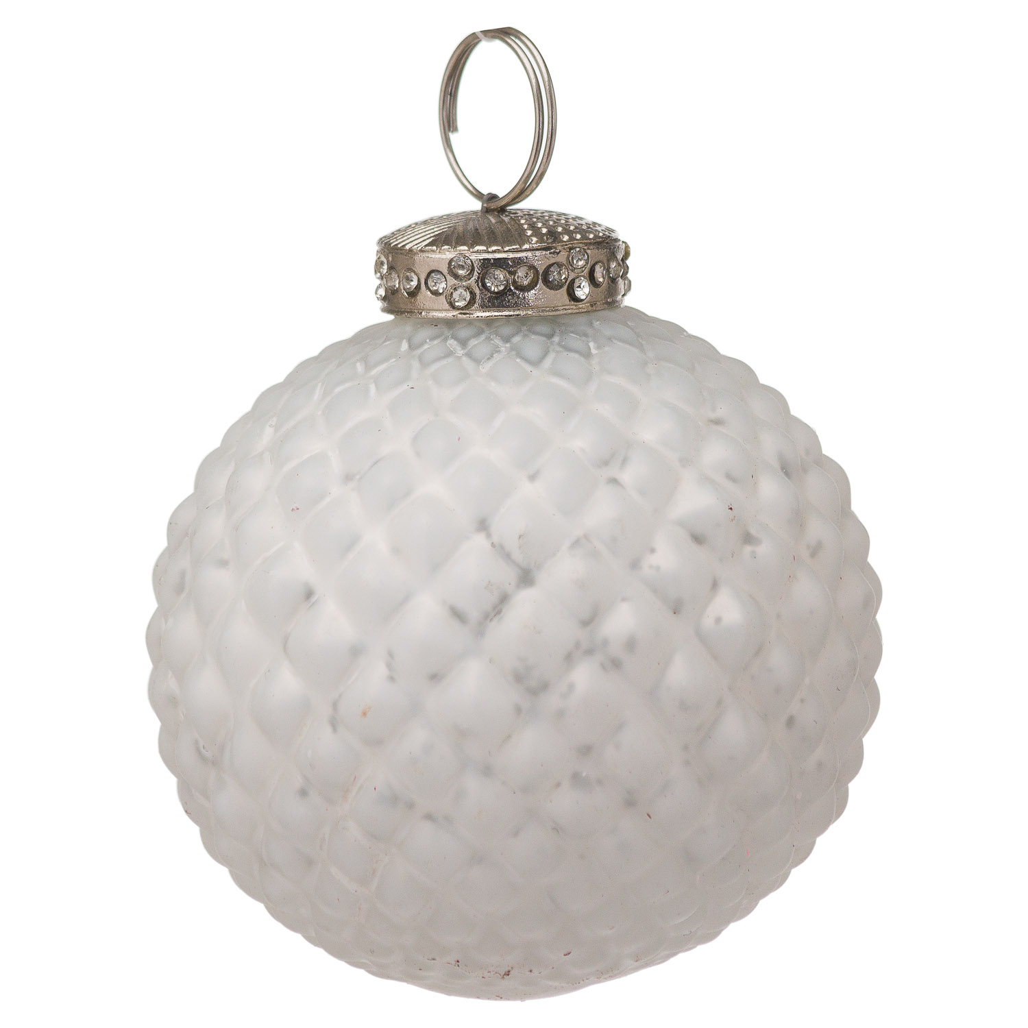 The Noel Collection White Christmas Bauble - Image 1