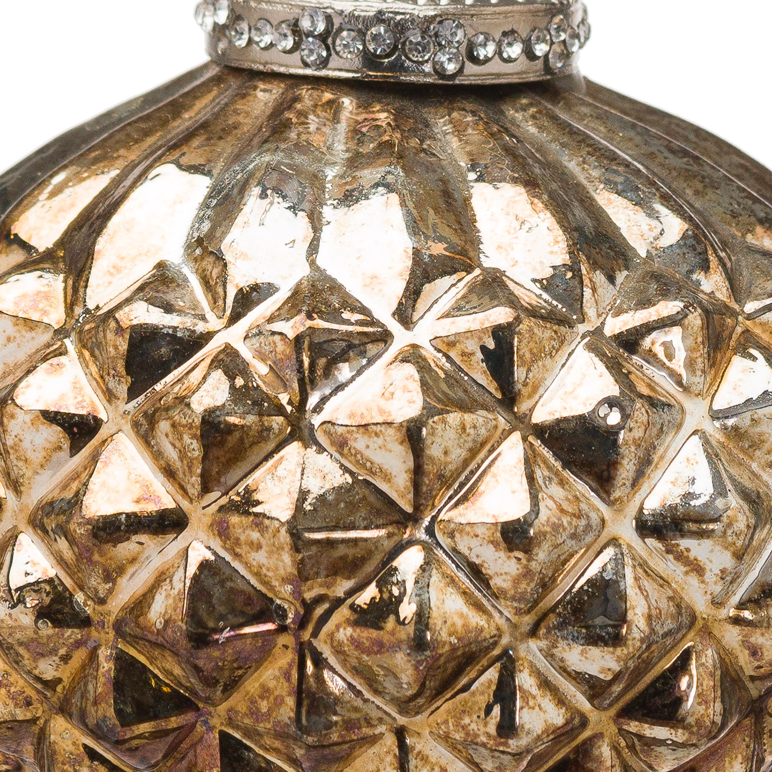 The Noel Collection Burnished  Textured Large Hanging Bauble - Image 2