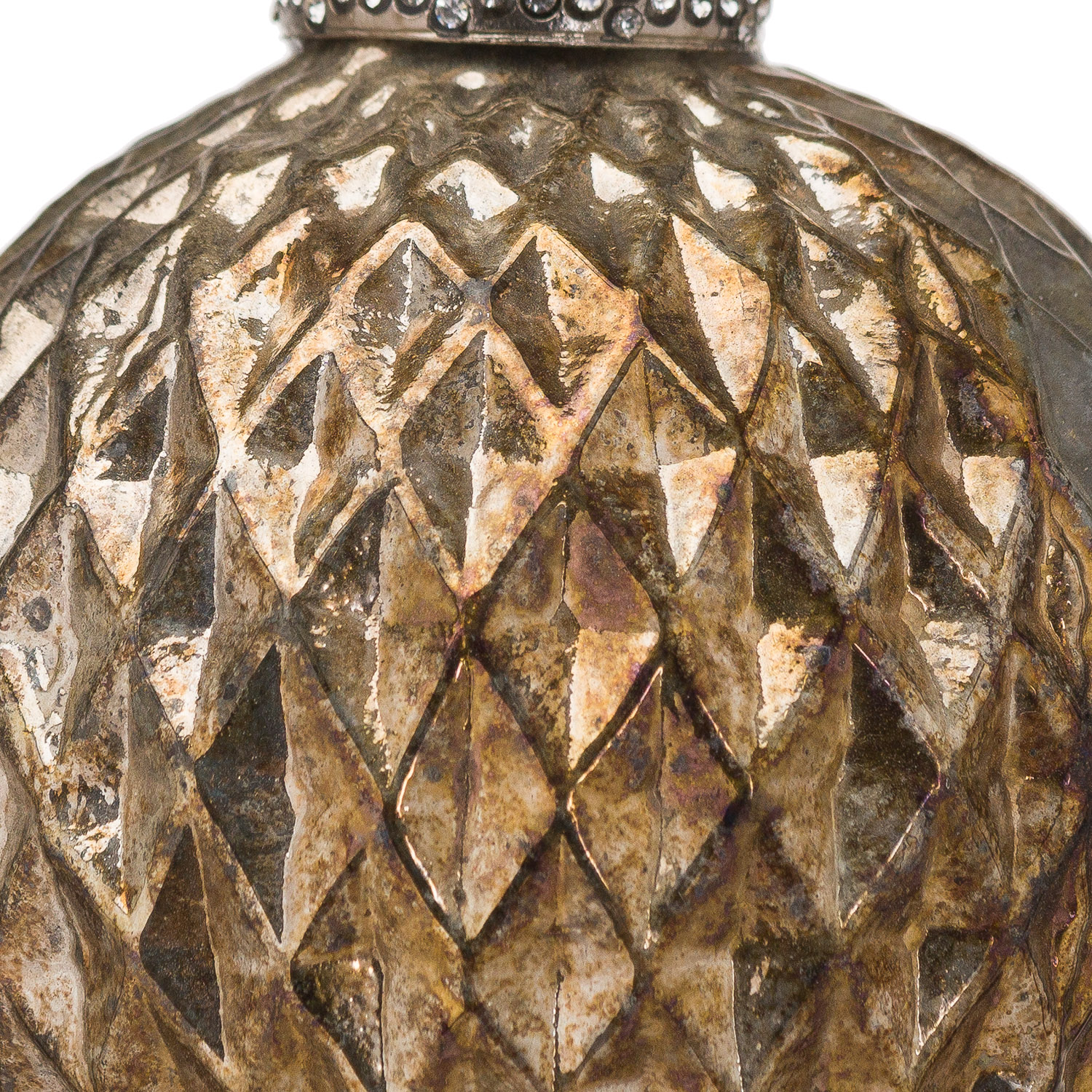 The Noel Collection Burnished  Large Honeycomb Bauble - Image 2