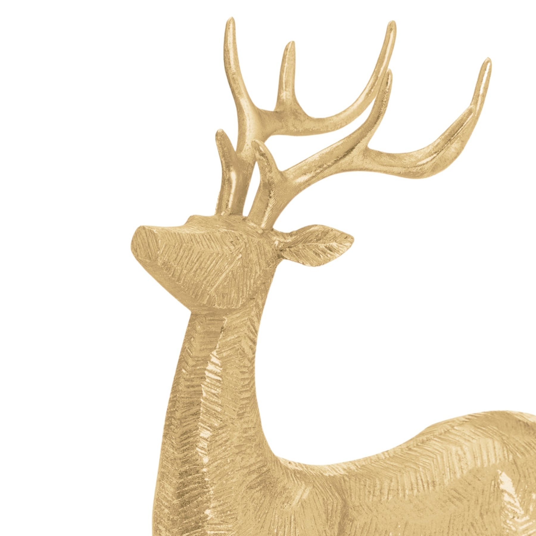 Decorative Gold Sitting Deer | Wholesale by Hill Interiors