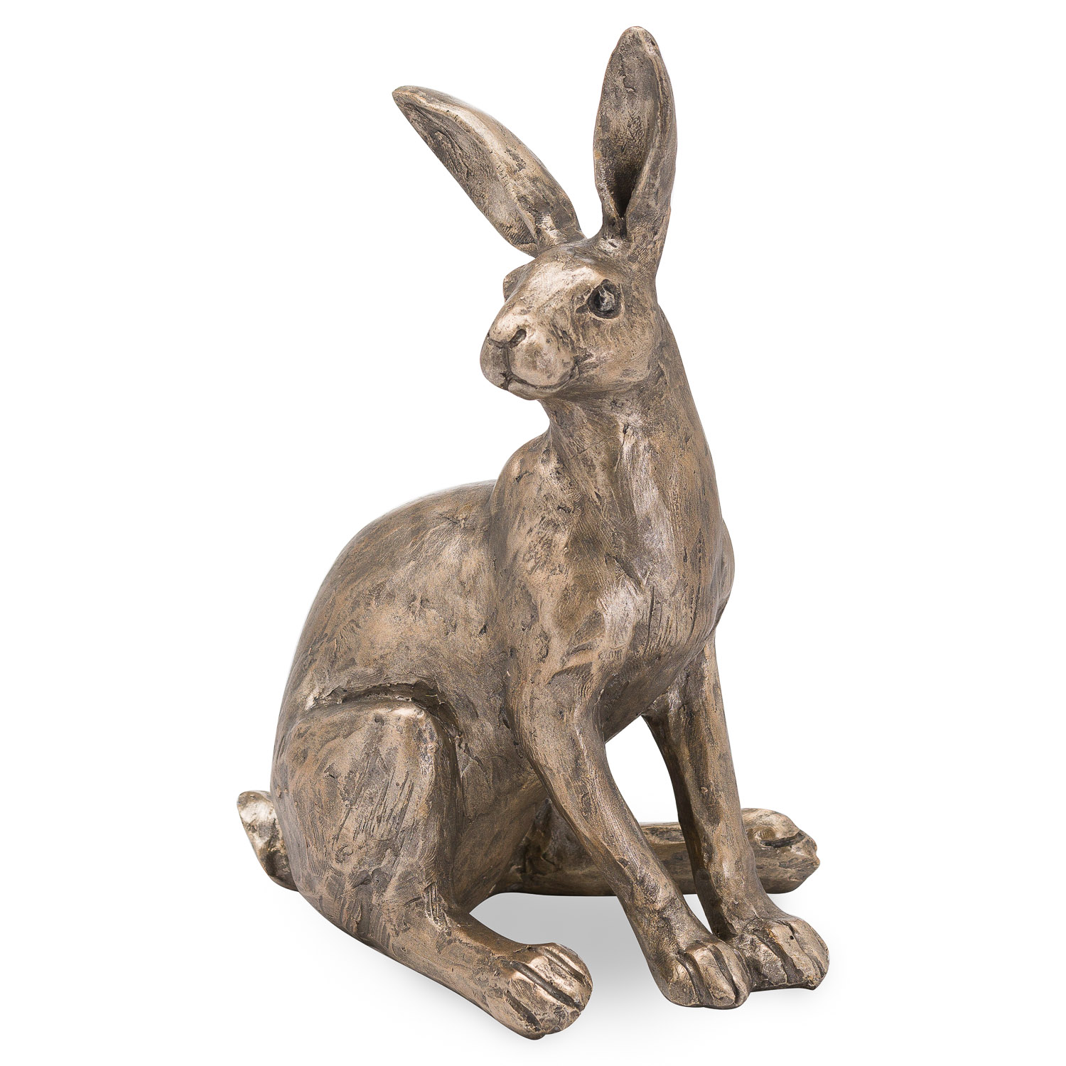 Sitting Bronze Hare Ornament - Image 1