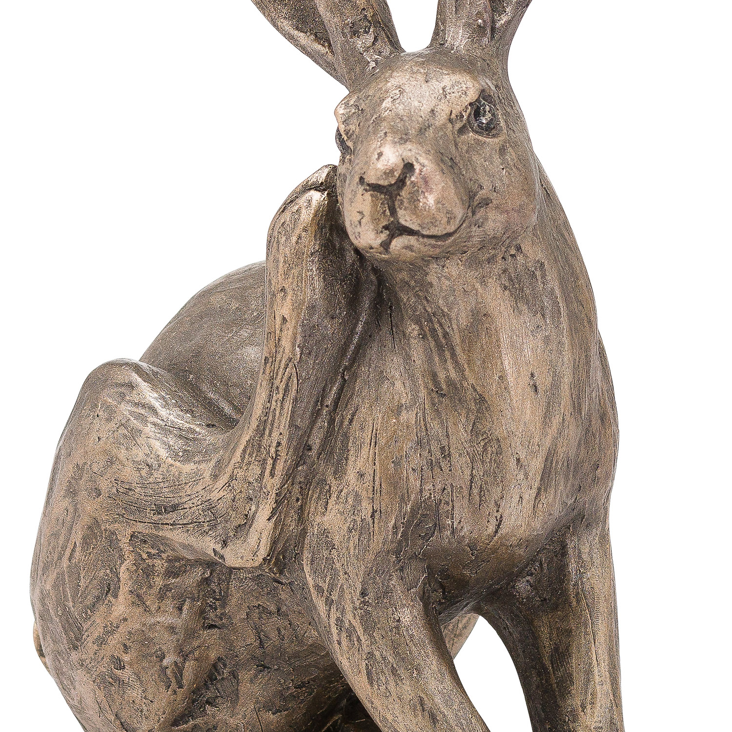 Sitting Bronze Hare Statue - Image 2