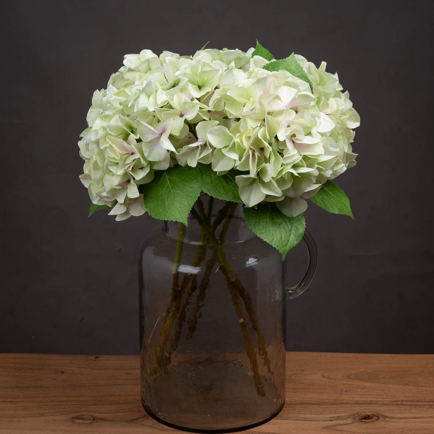 Shabby Green Single Hydrangea - Image 1