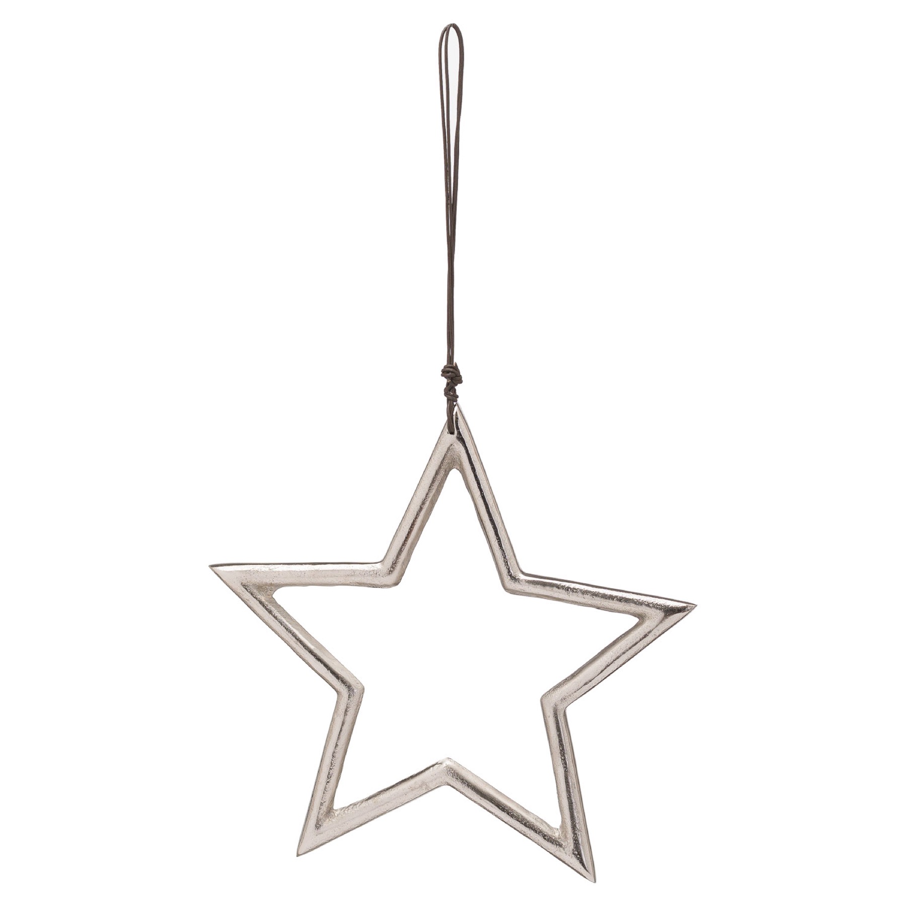 The Noel Collection Hanging Medium Silver Star - Image 1