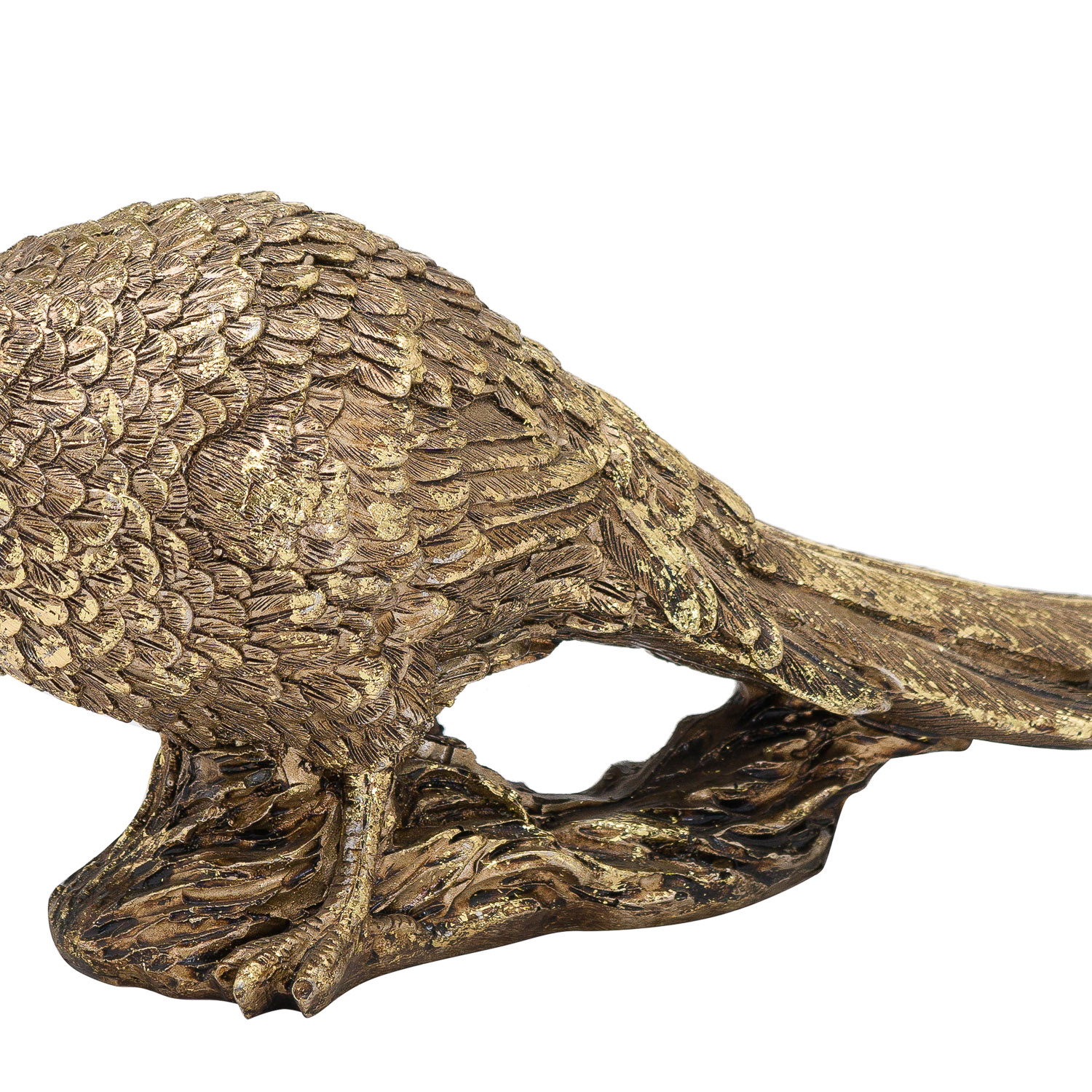 Antique Gold Pheasant Ornament - Image 2