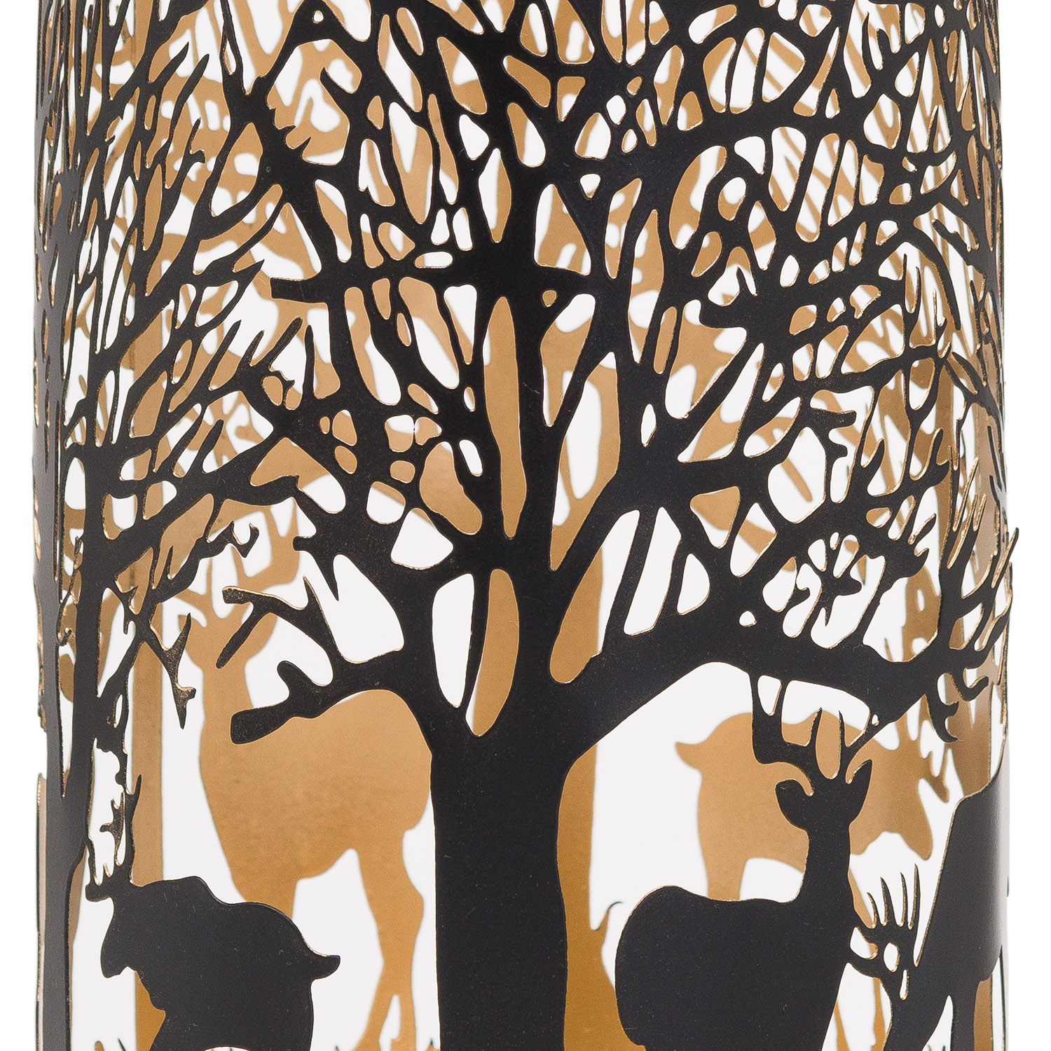 Large Glowray Stag In Forest Lantern - Image 2