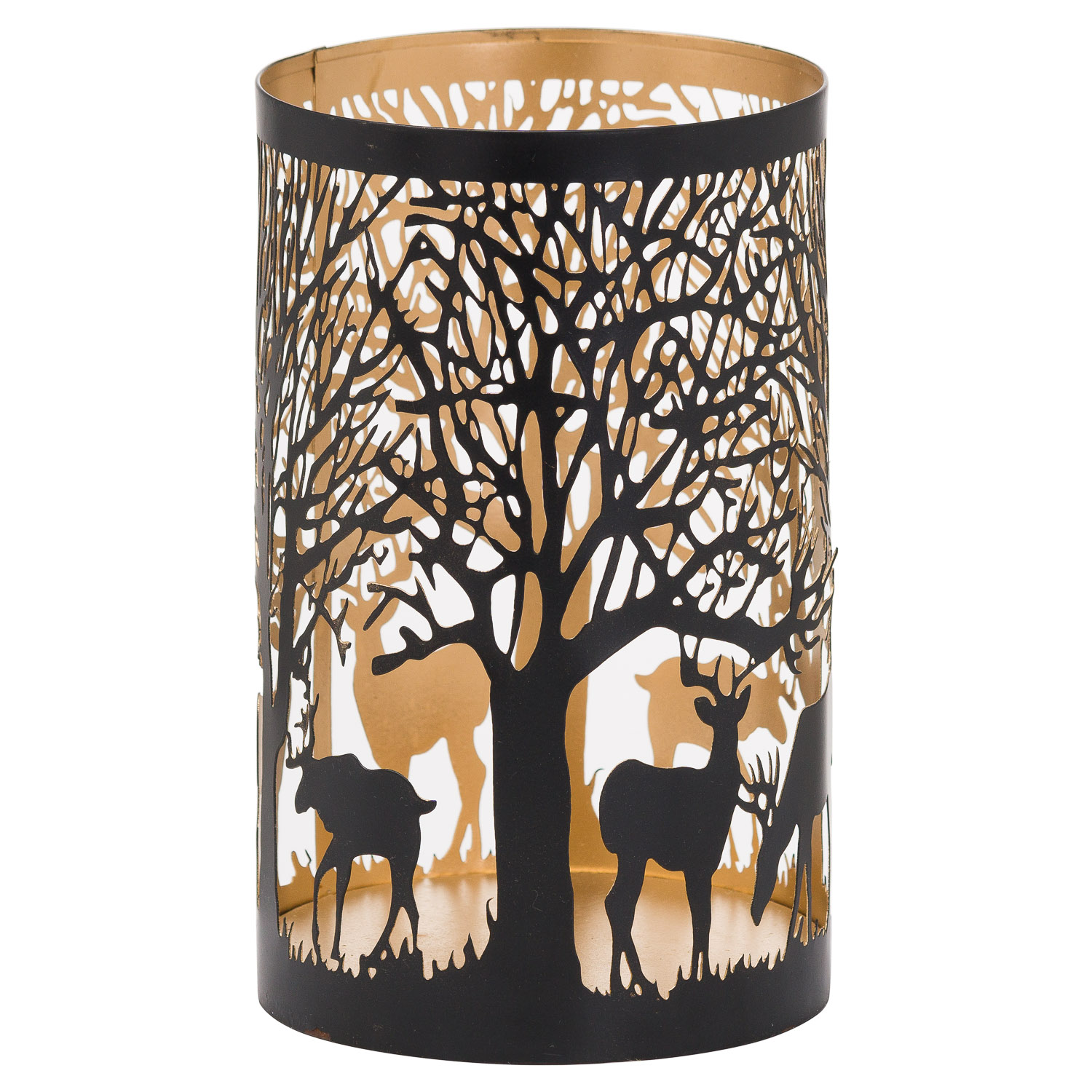 Large Glowray Stag In Forest Lantern - Image 1