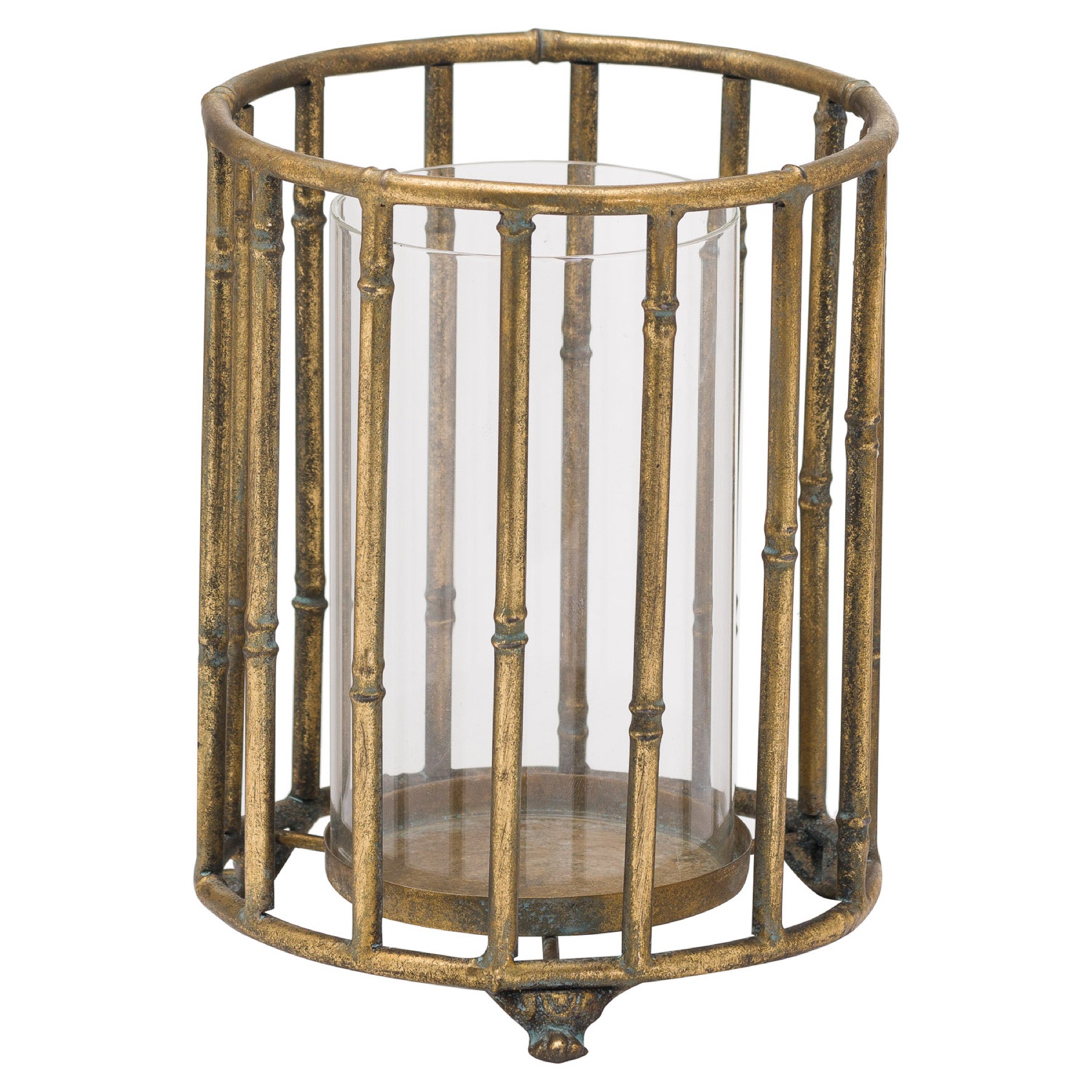 Metallic Bamboo Lantern - Image 1