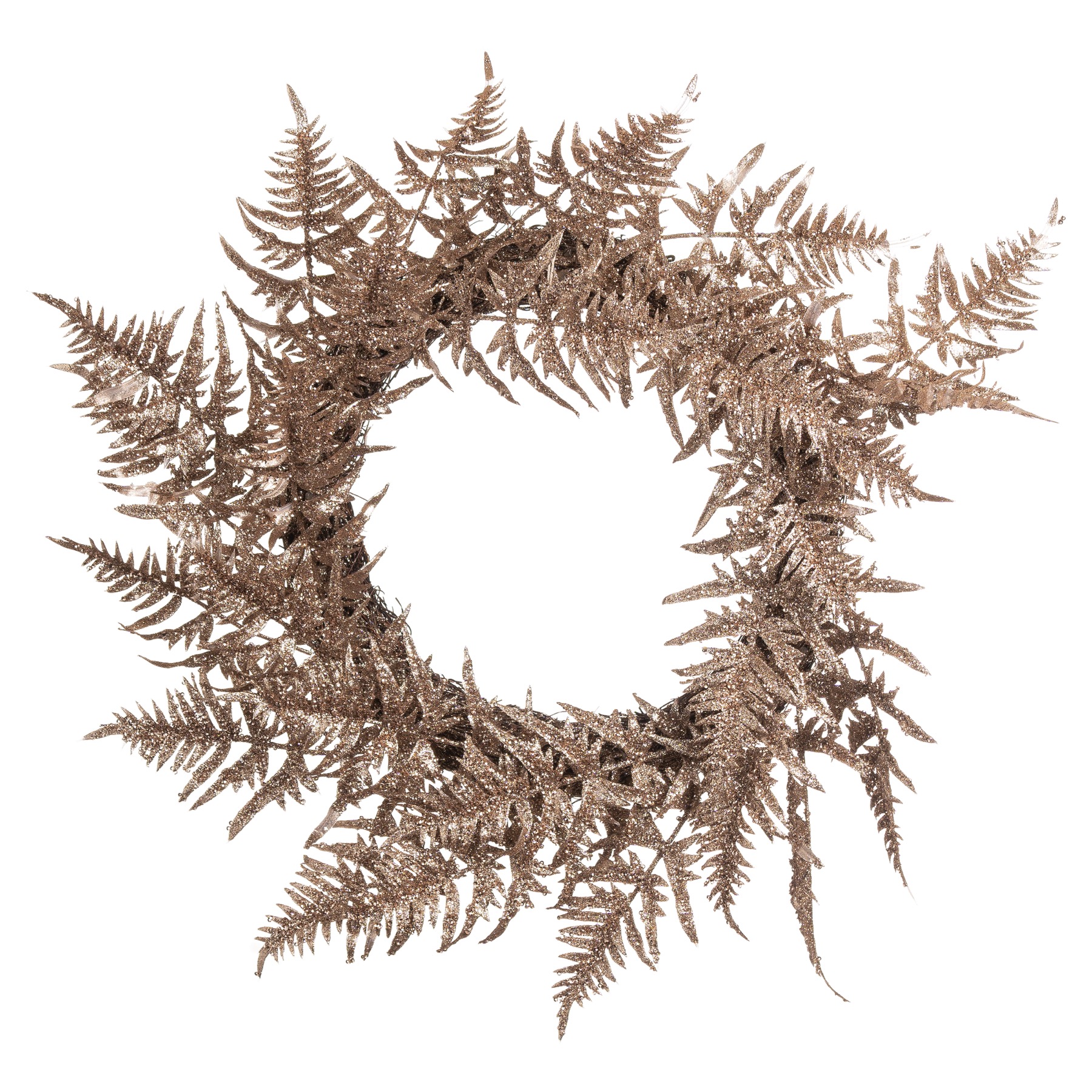 4. Woodland Wonder: Faux Fern Wreath With Realistic Texture