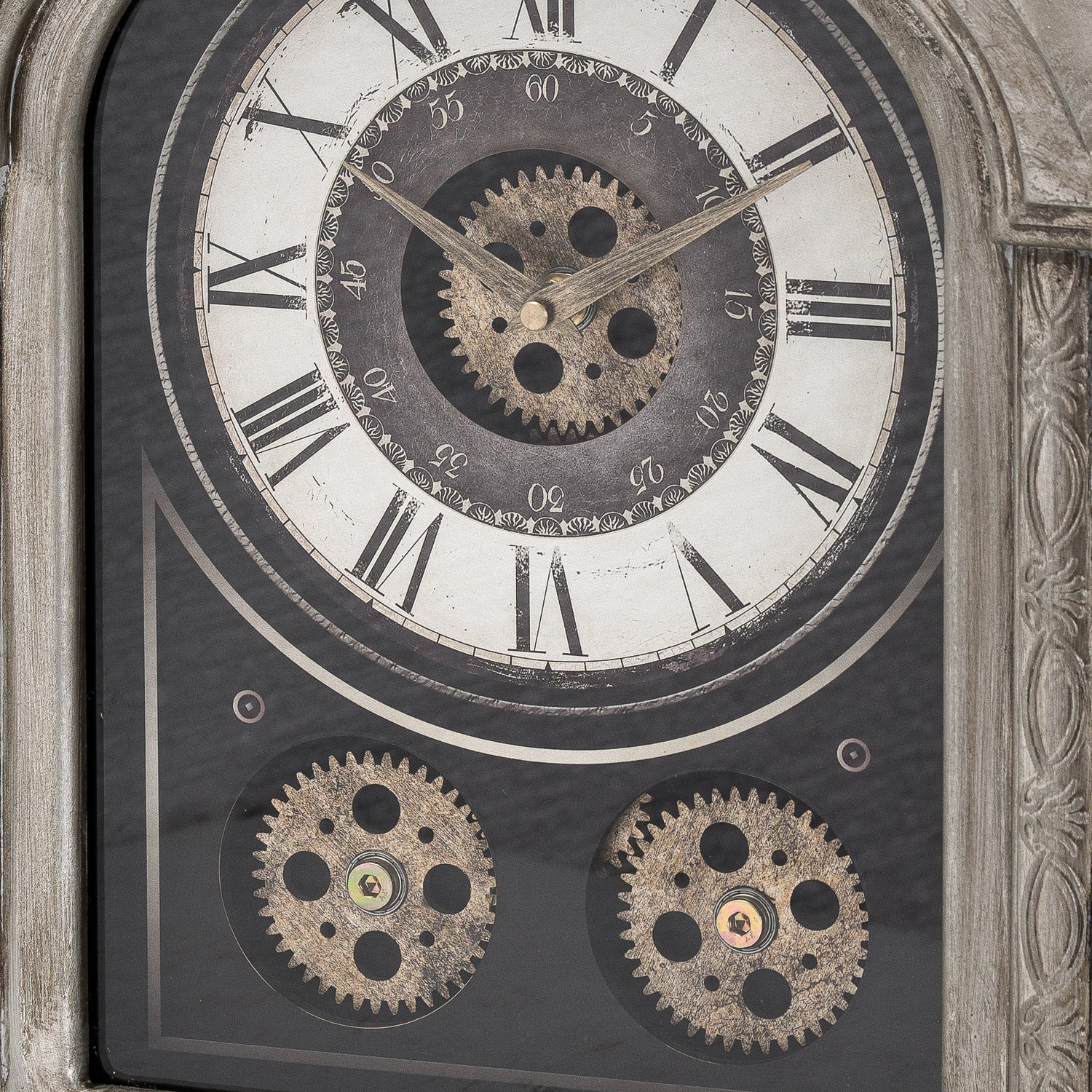 Antique Silver Mechanism Mantle Clock - Image 2