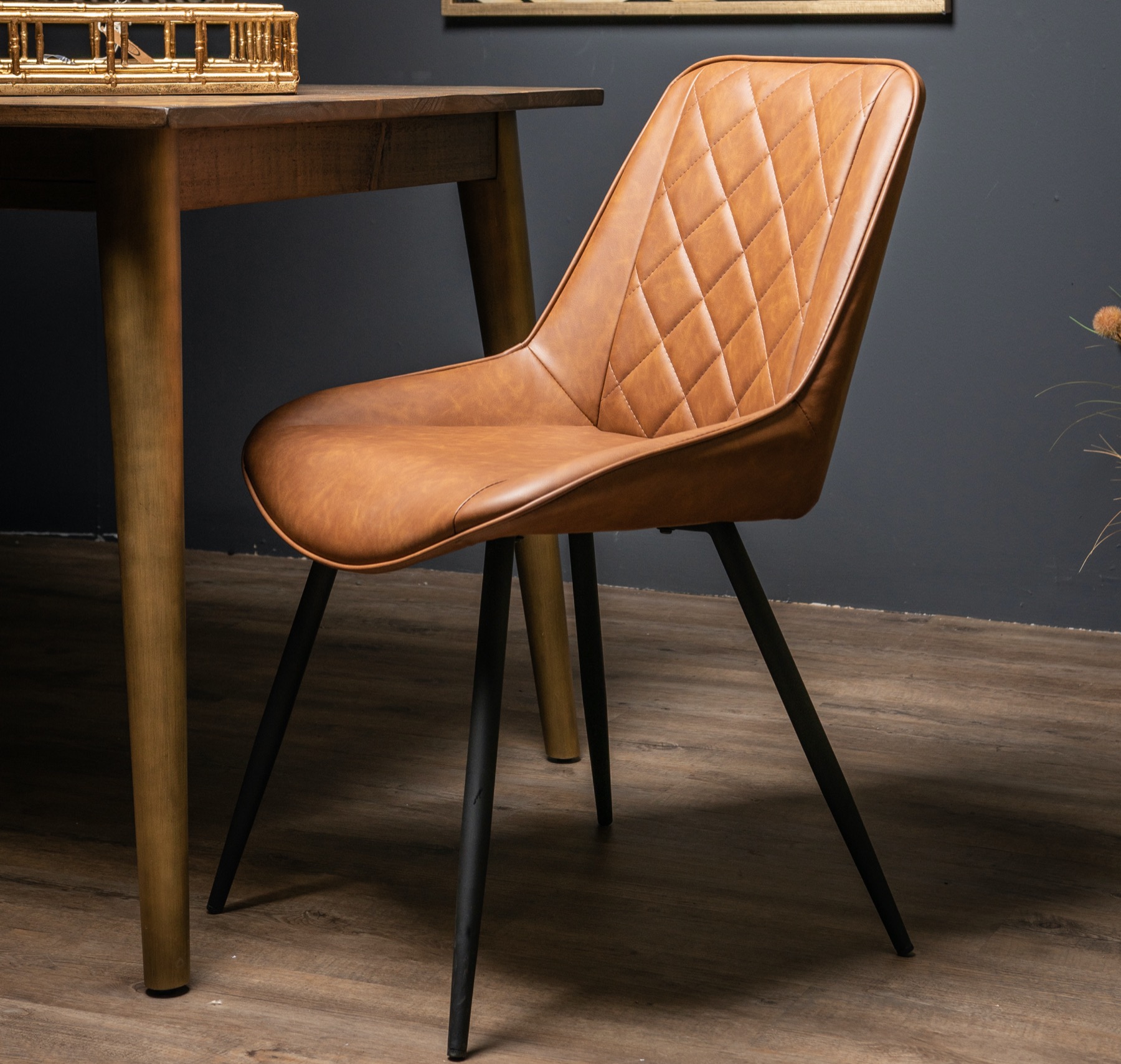 Oslo Tan Dining Chair - Image 4