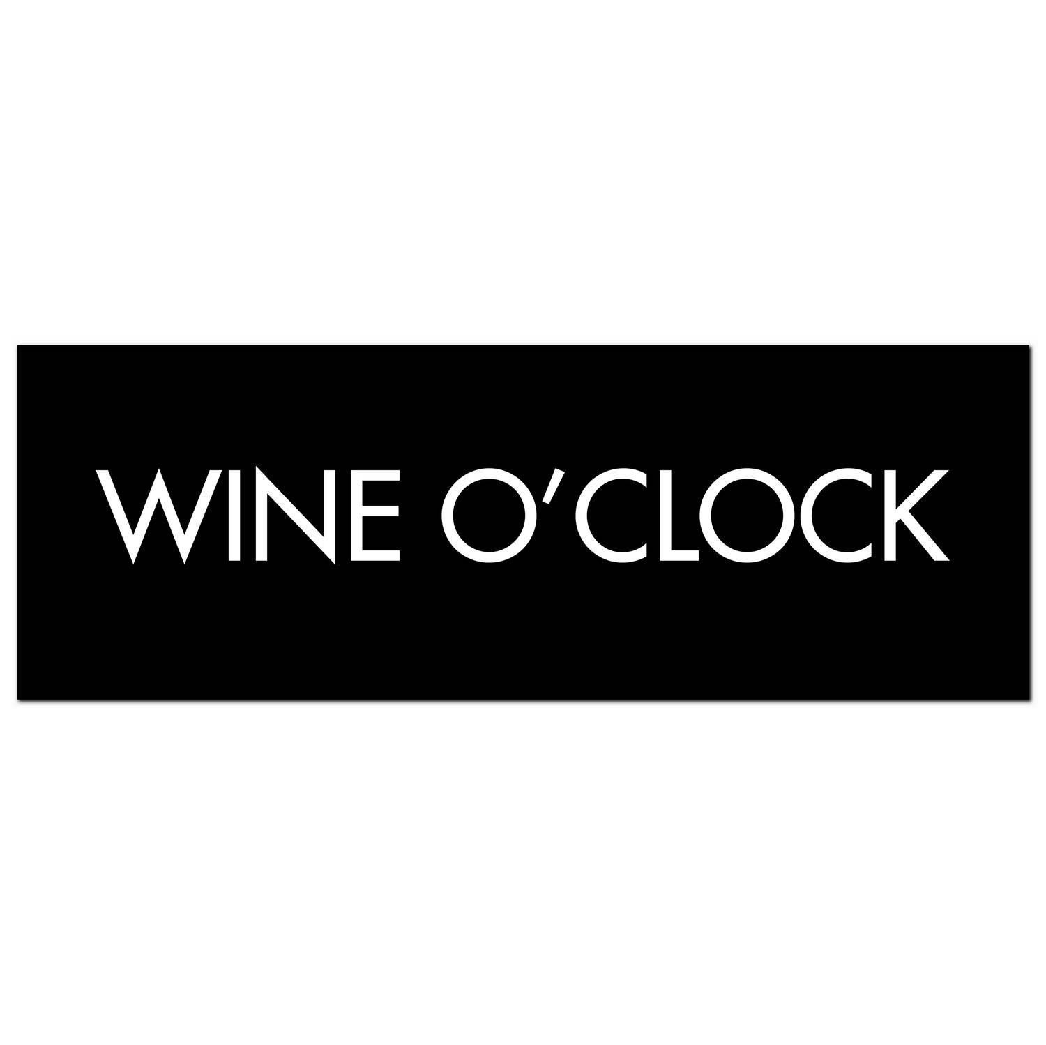 Wine O'Clock Silver Foil Plaque - Image 1