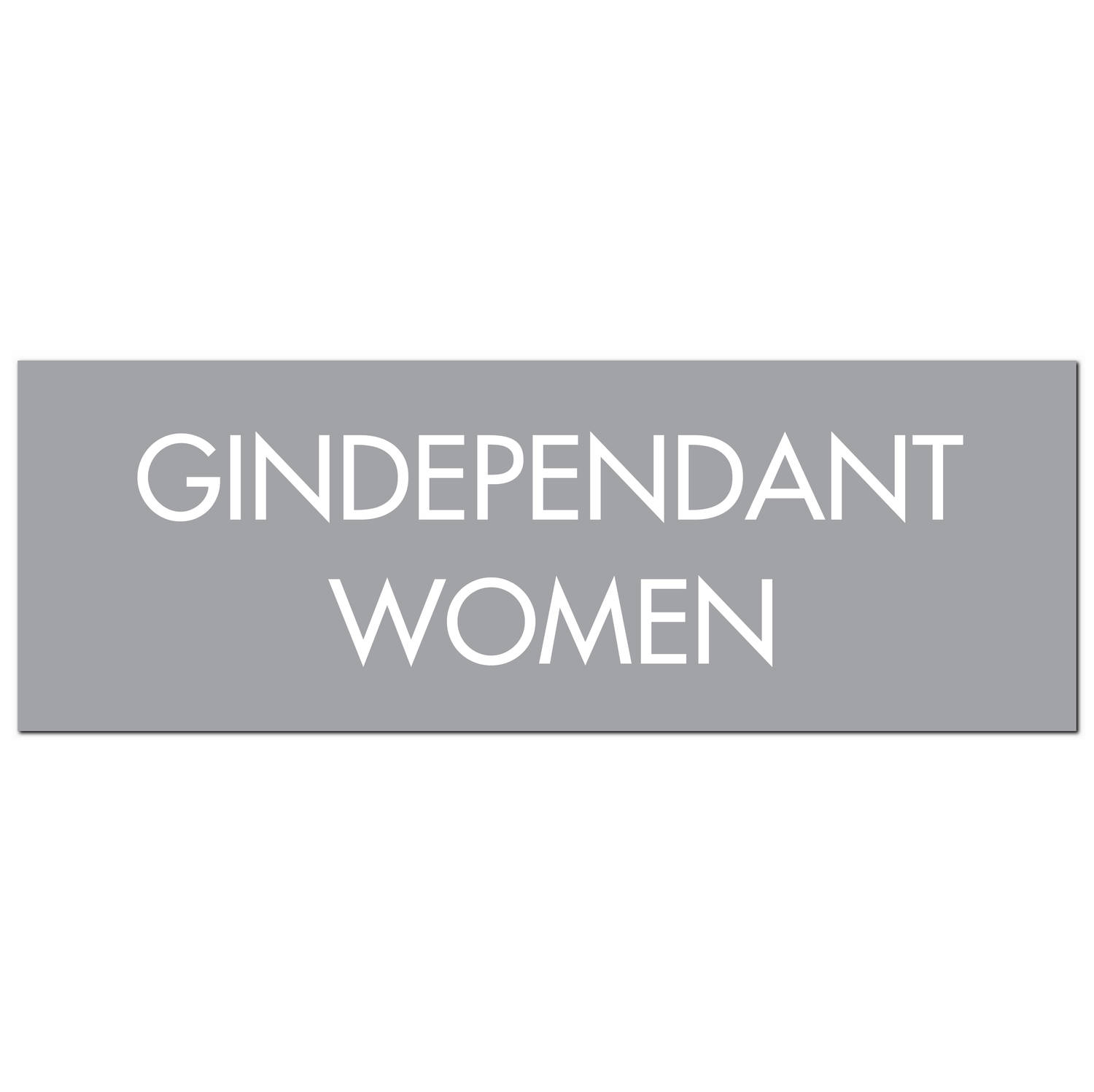 Gindependant Women Silver Foil Plaque - Image 1