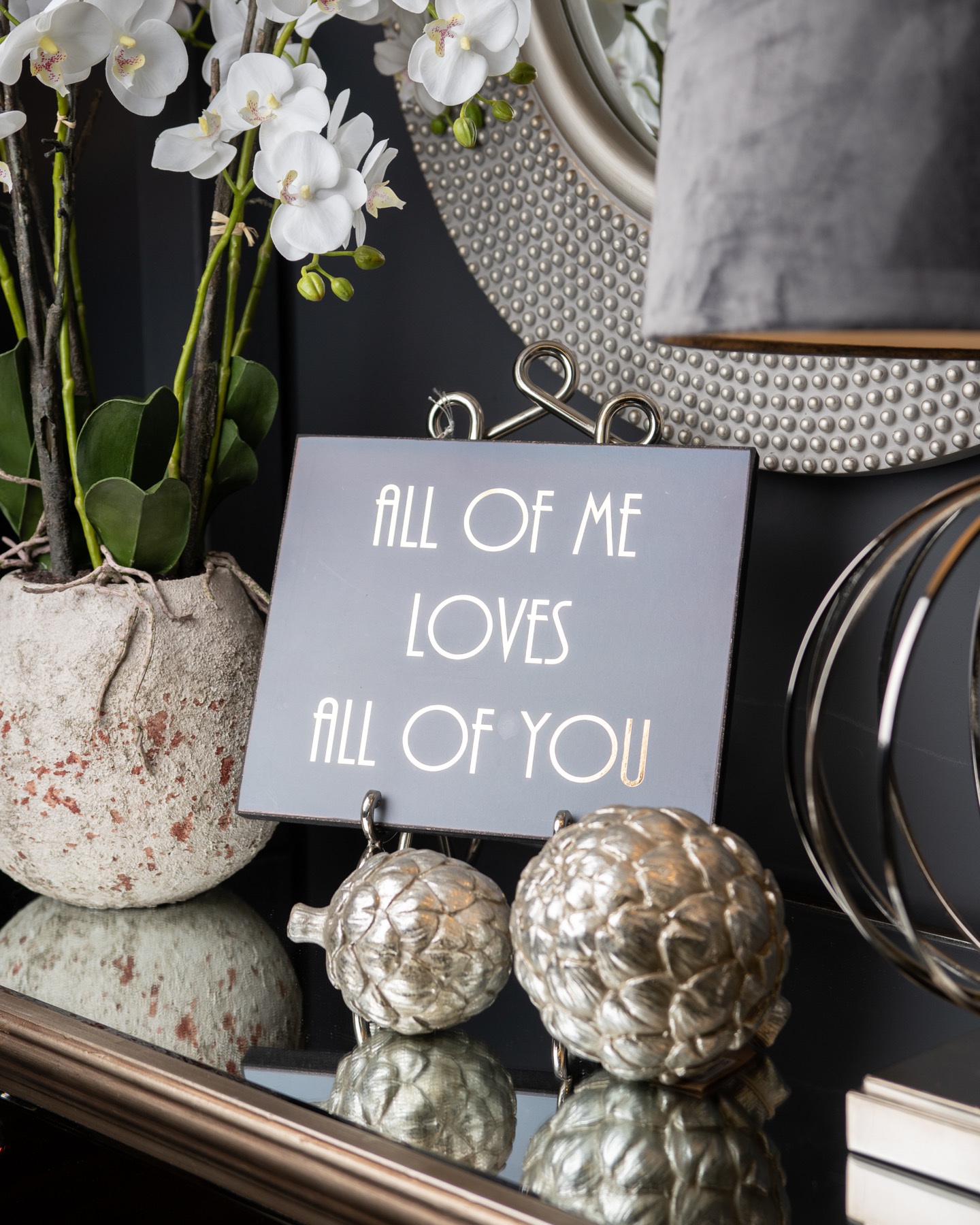 All Of Me Loves All Of You Gold Foil Plaque - Image 2
