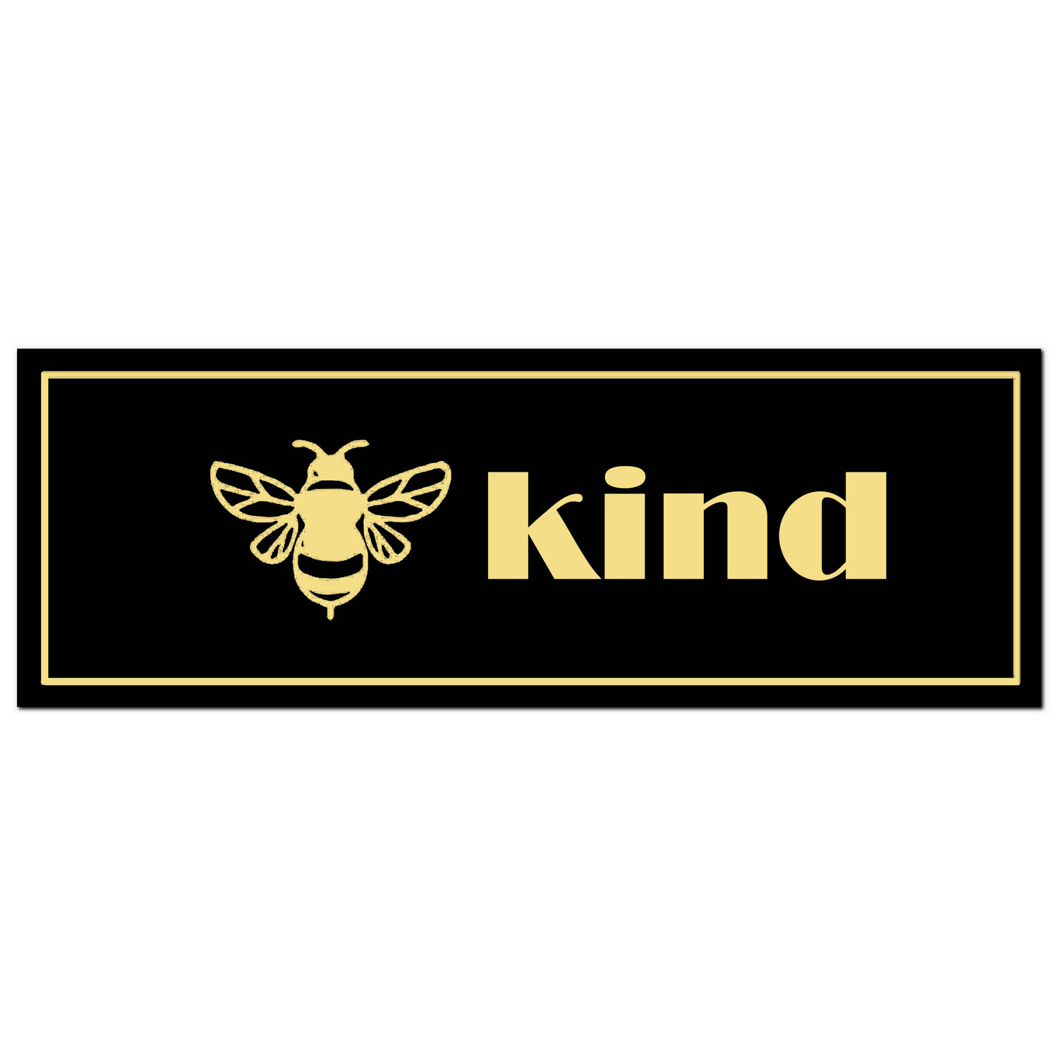 Be Kind Metallic Plaque - Image 1