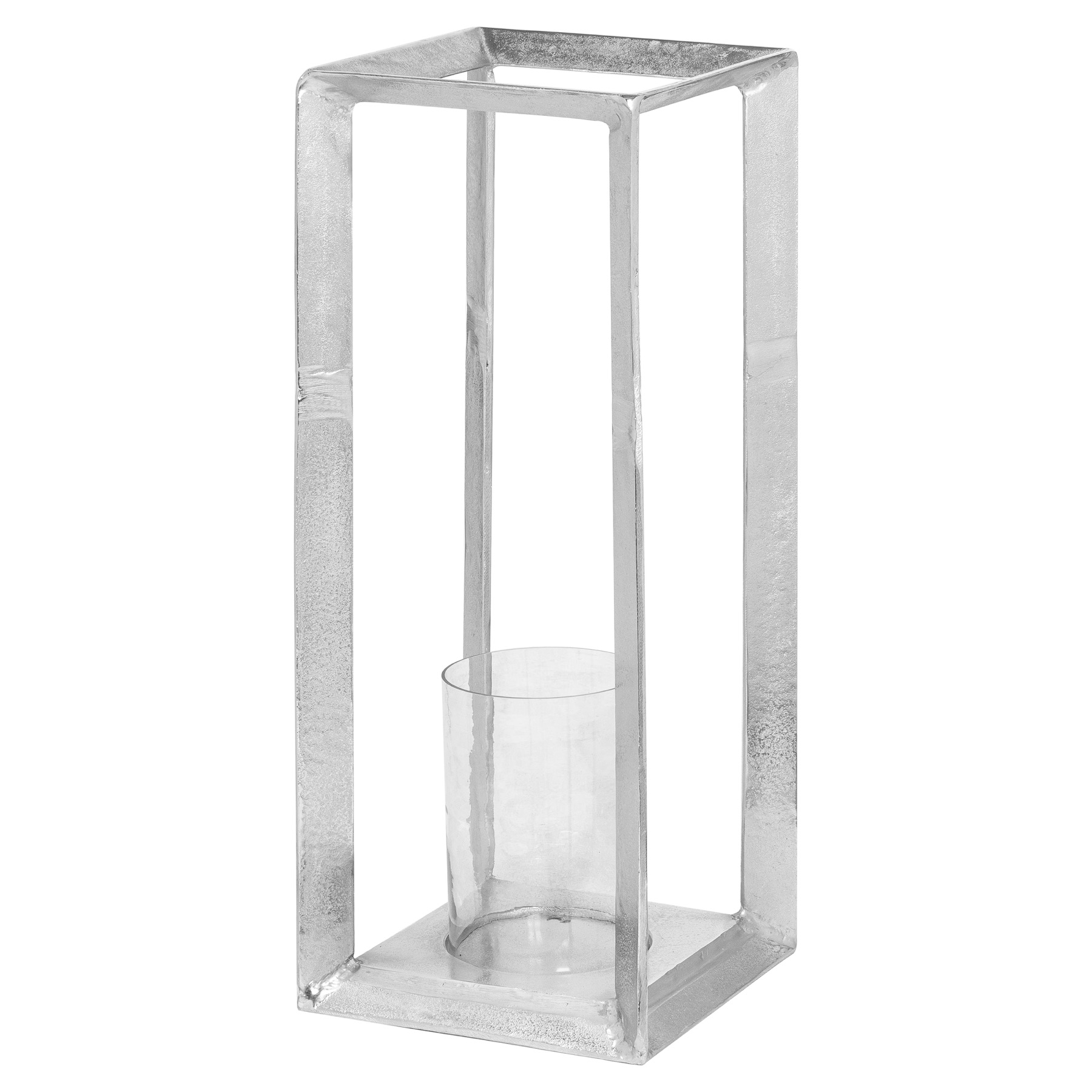 Farrah Collection Large Silver Candle Stand - Image 1