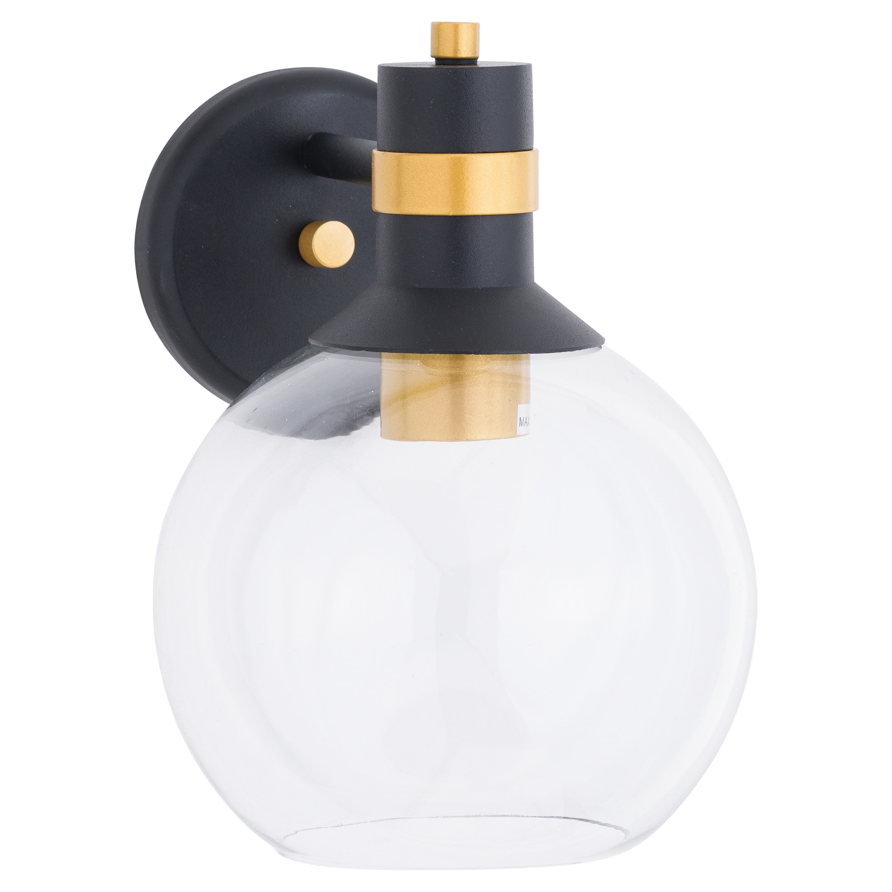 Black And Brass Globe Wall Pendant Wholesale by Hill Interiors