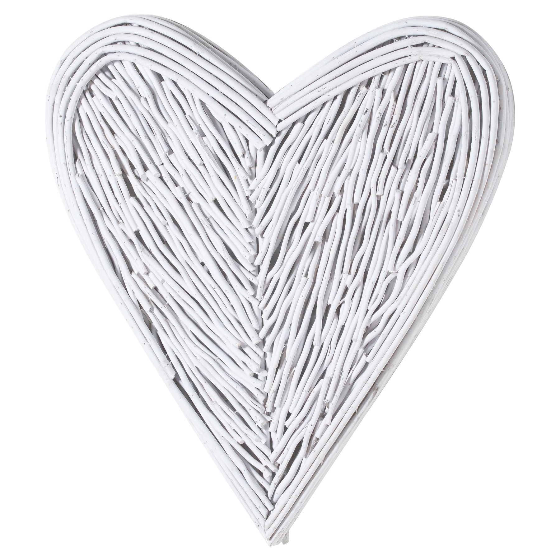 Small White Willow Branch Heart - Image 1