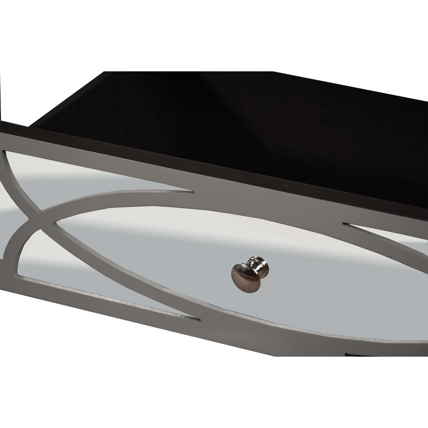 Paloma Collection Mirrored Coffee Table - Image 3