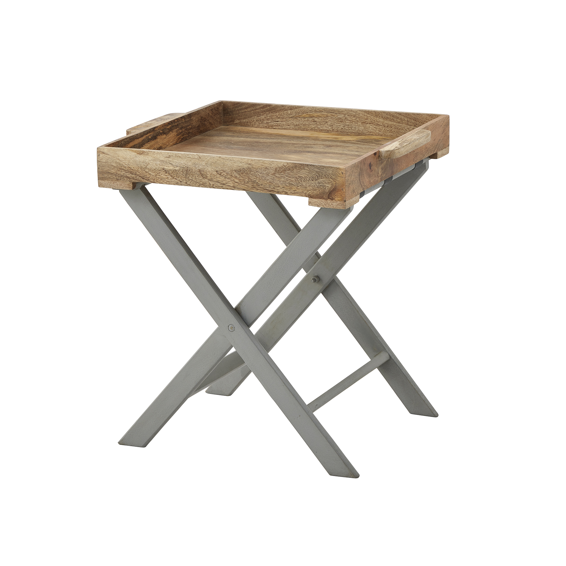 Nordic Grey Collection Butler Tray Table