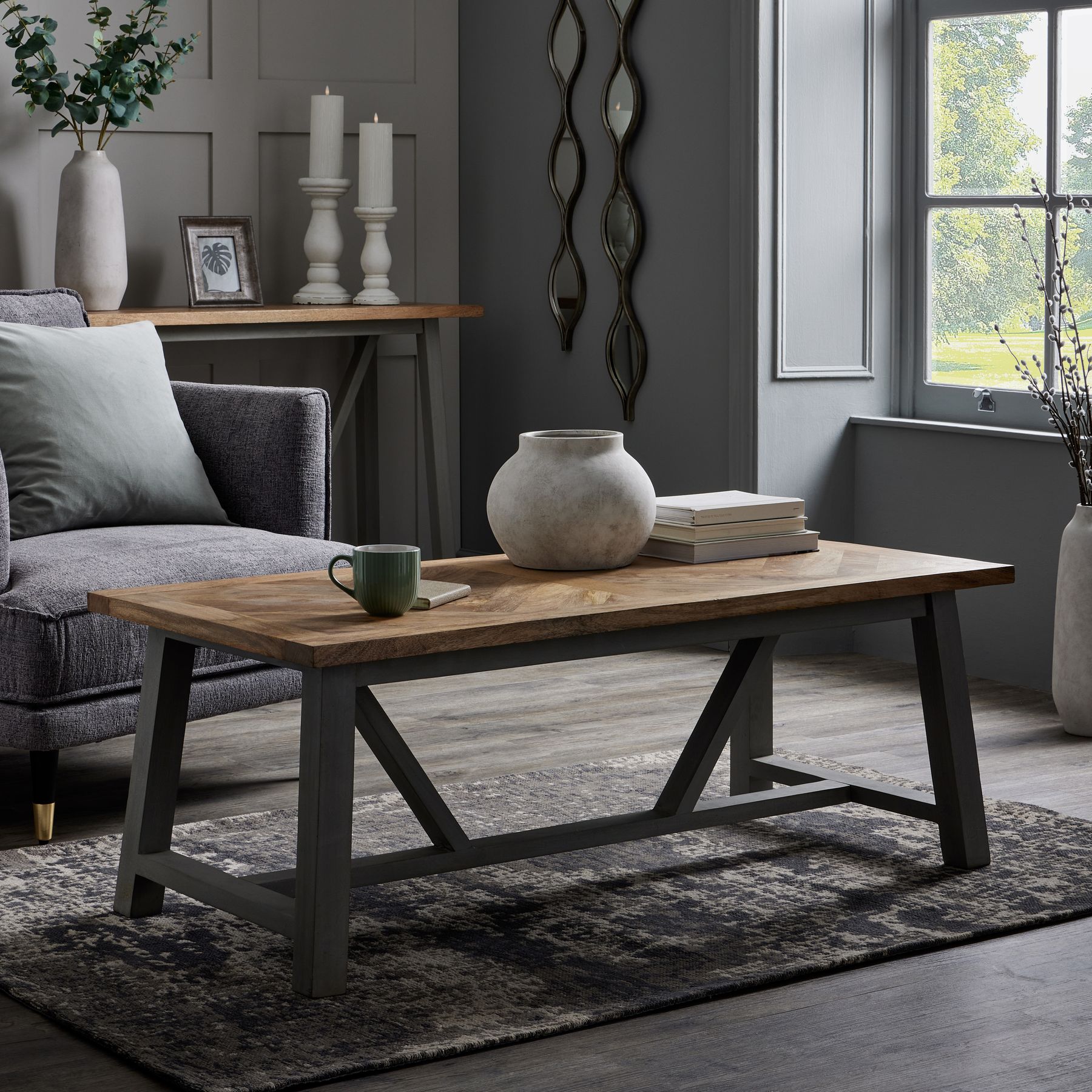 Nordic Grey Collection Coffee Table - Image 5