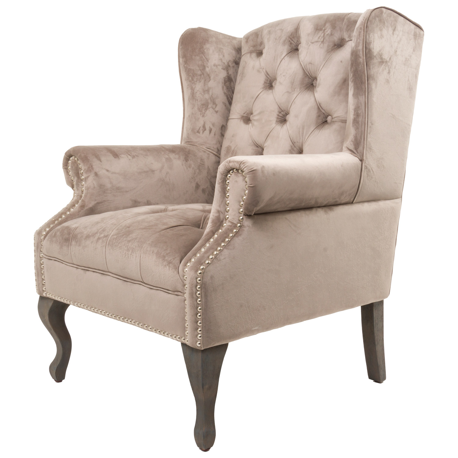 Chelsea Button Pressed Wing Chair - Image 4