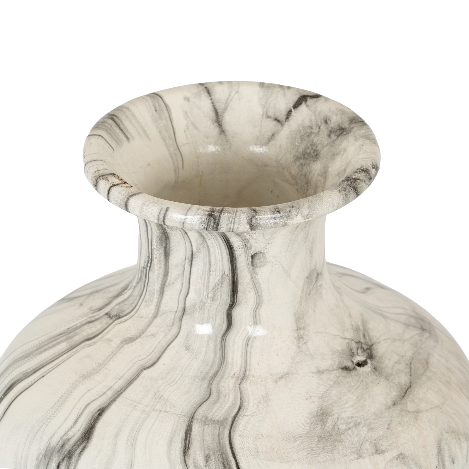 Marble Squat Vase - Image 2