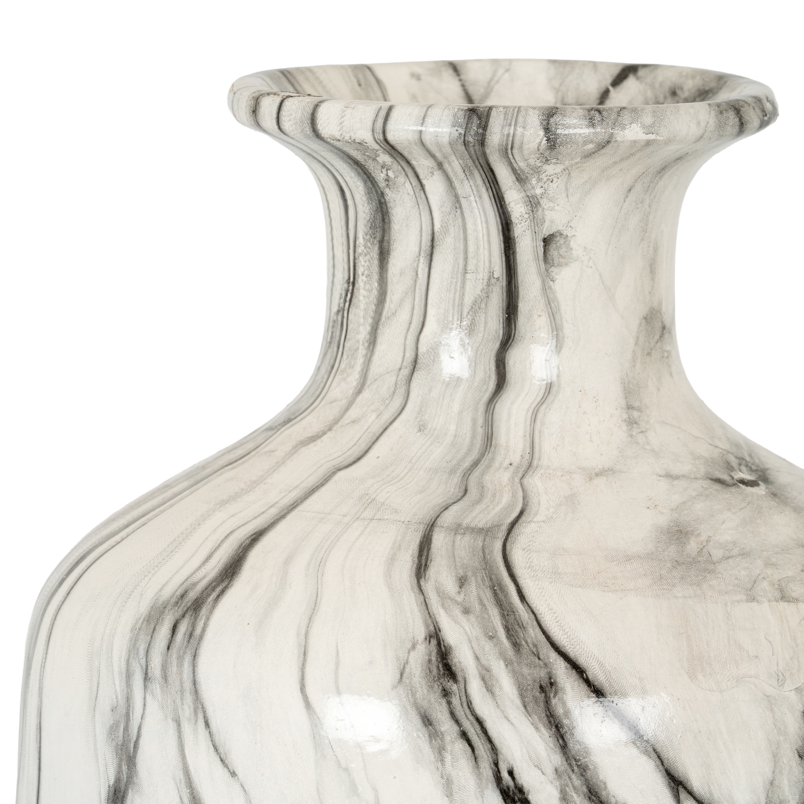 Marble Squat Vase - Image 3