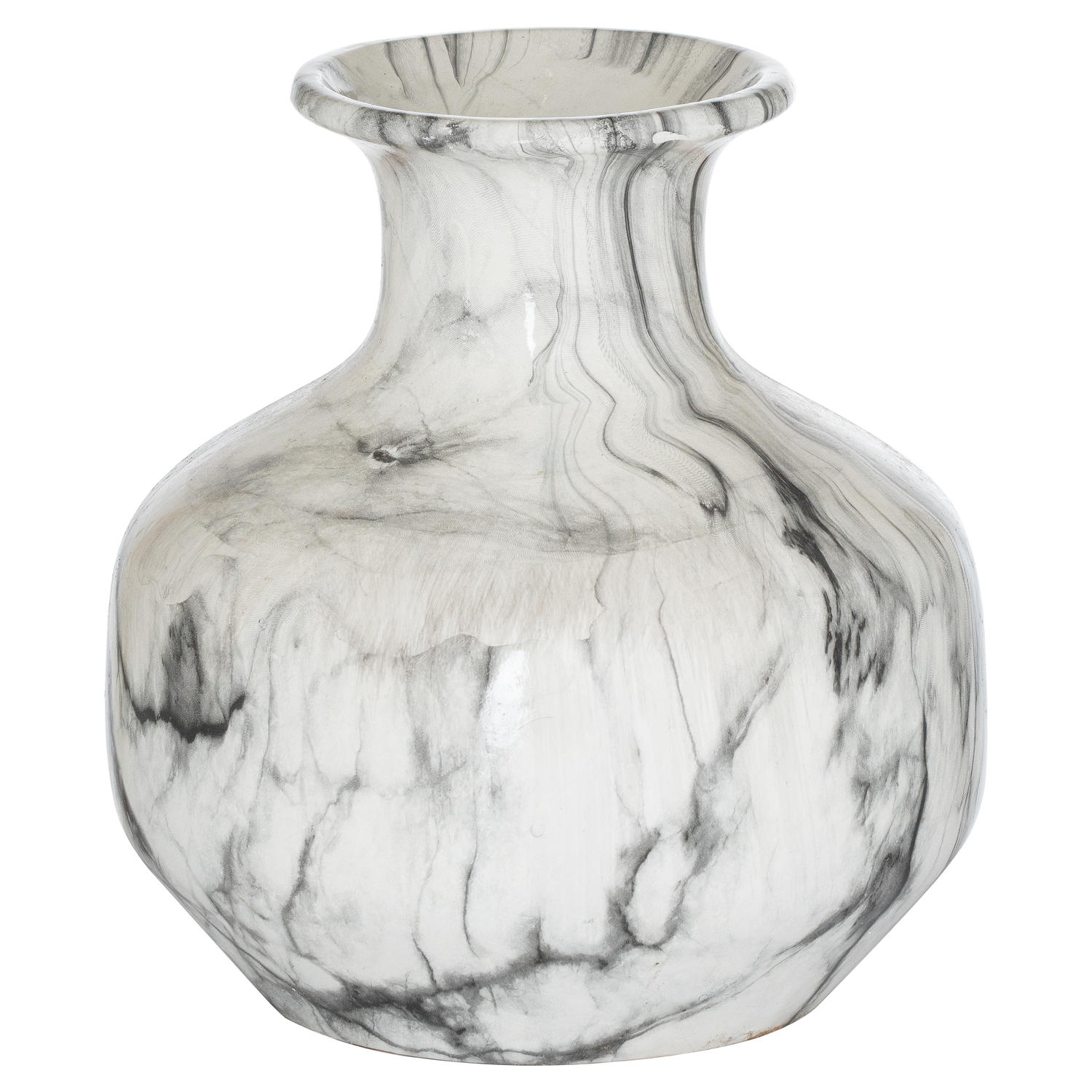 Marble Squat Vase - Image 1