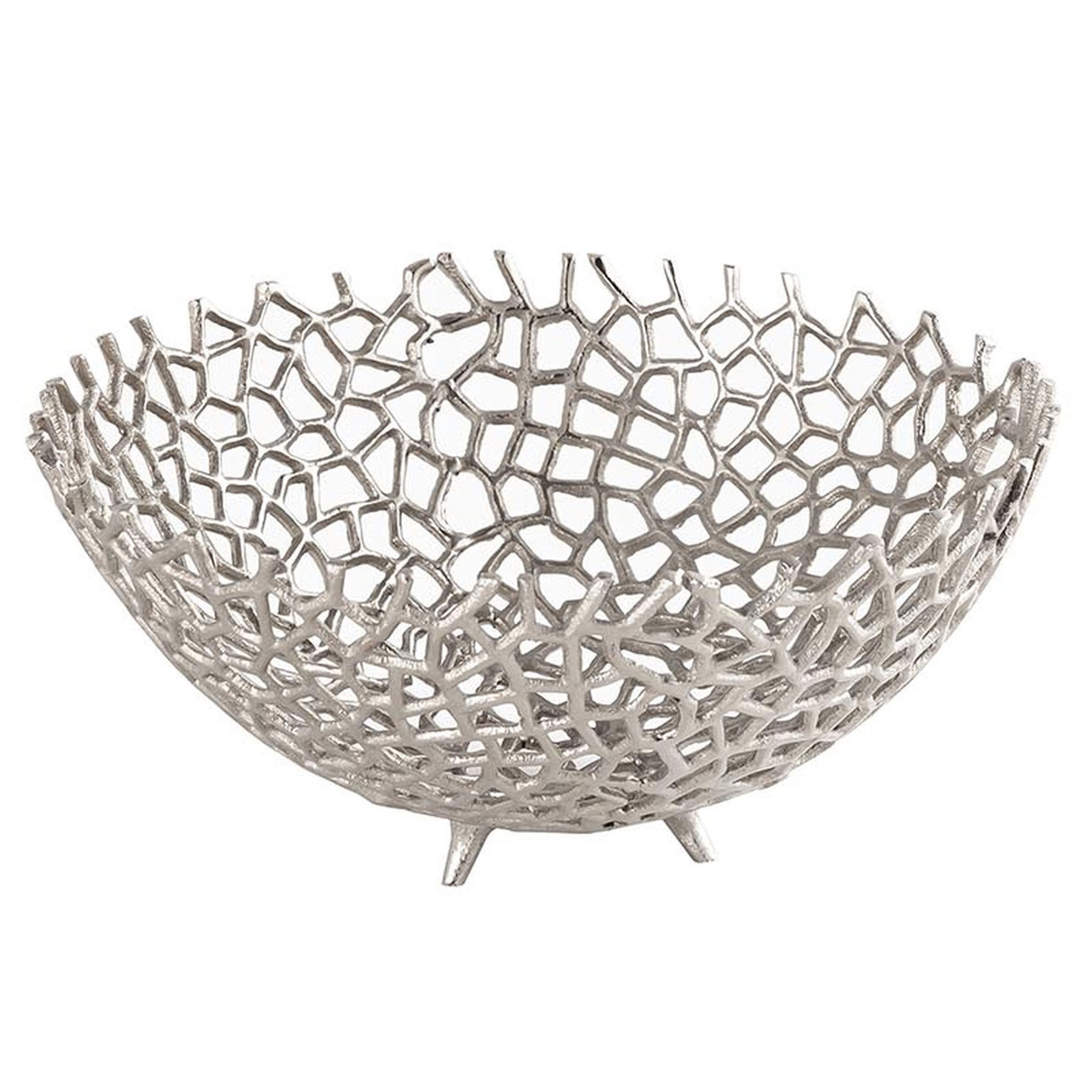 Farrah Collection Silver Large Decorative Bowl - Image 1