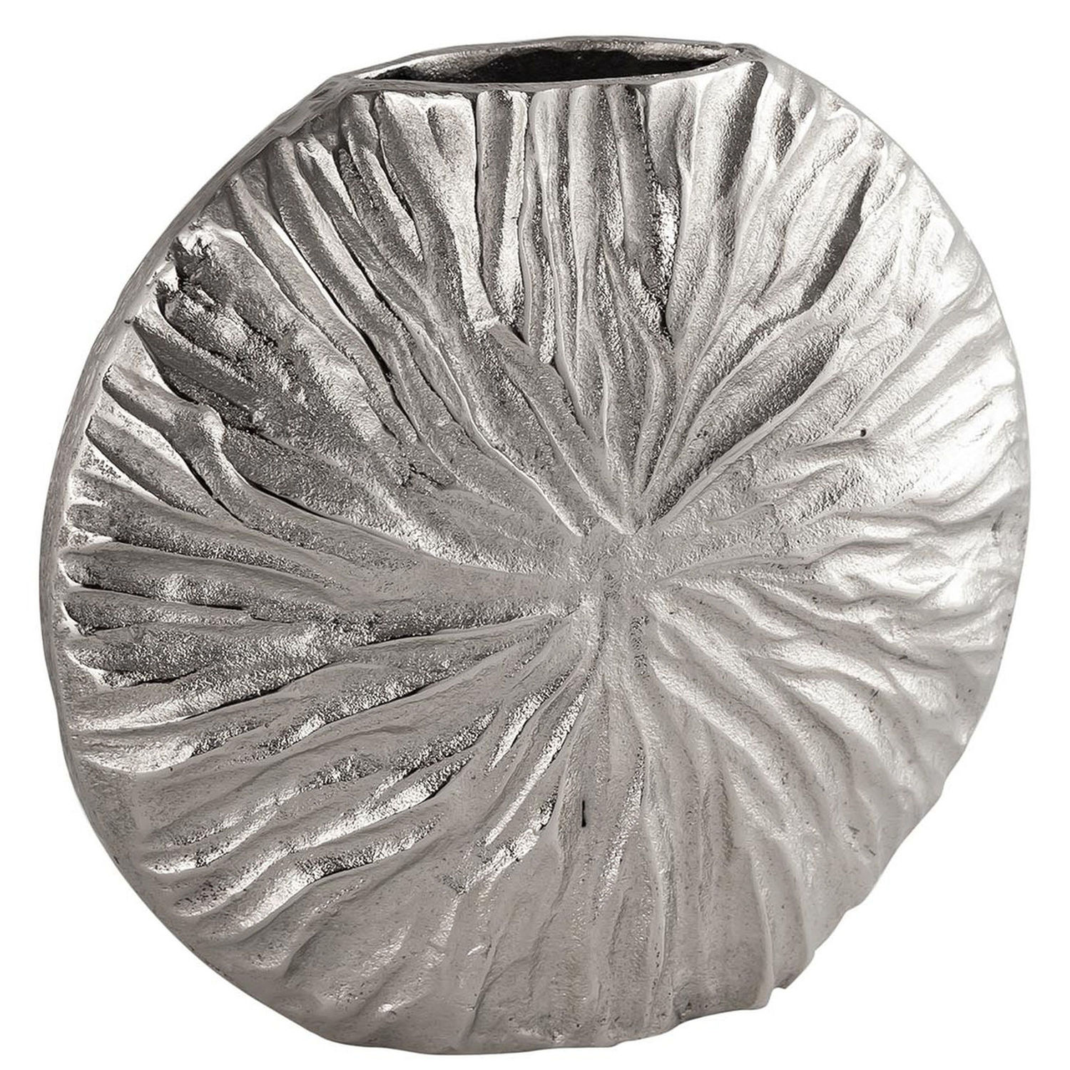 Farrah Collection Silver Textured Large Vase - Image 1