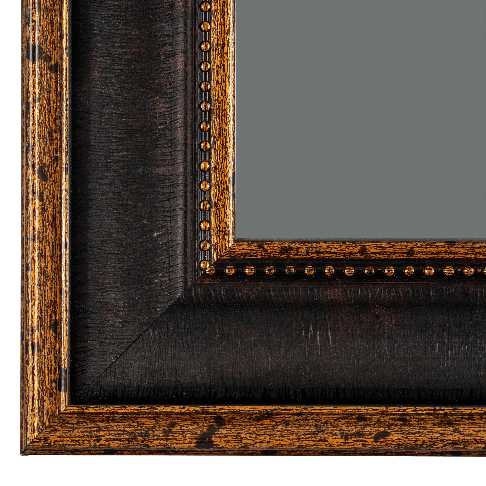 Black  Antique Gold Beaded 4X6 Photo Frame - Image 5