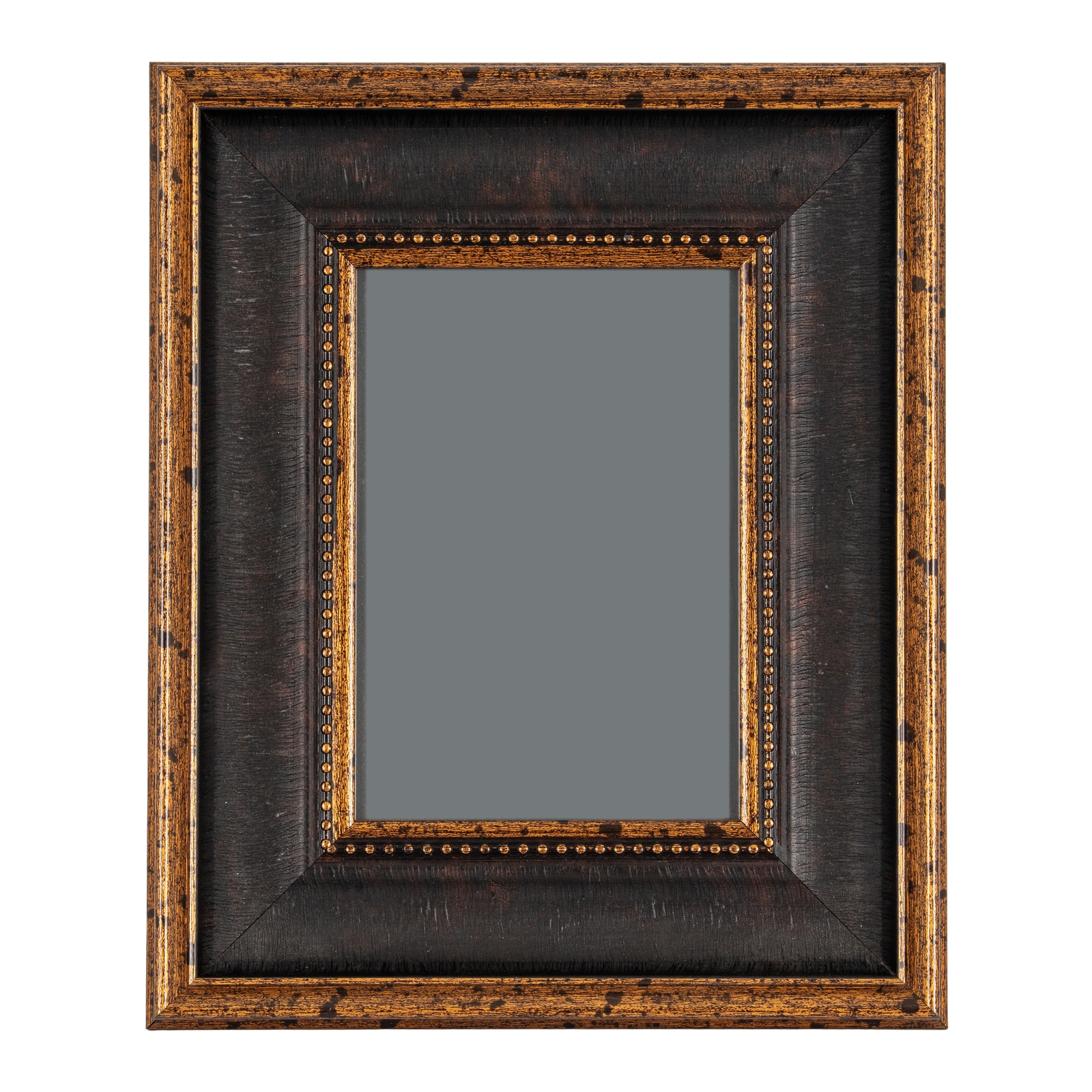 Black And Antique Gold Beaded 5X7 Photo Frame - Image 2