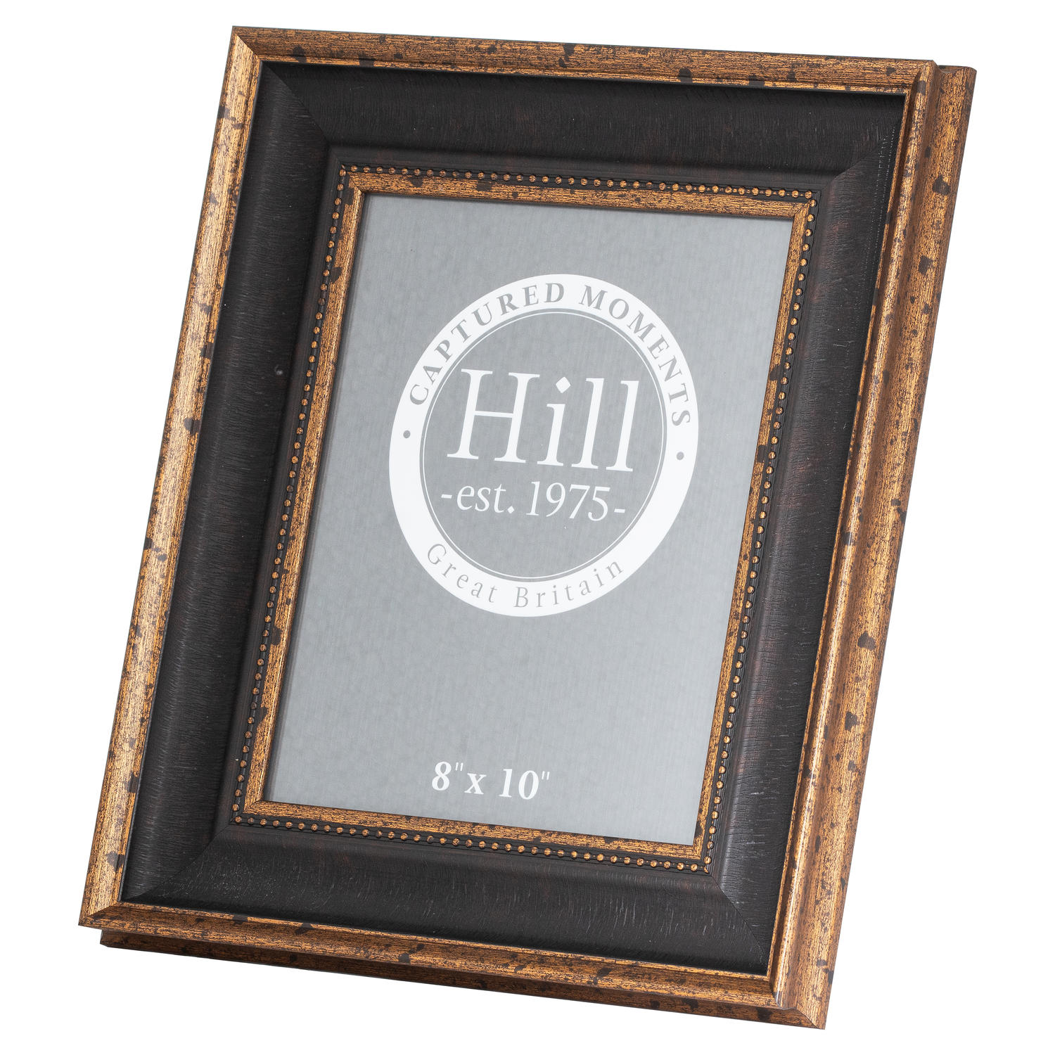 Black And Antique Gold Beaded  8X10 Photo Frame - Image 1