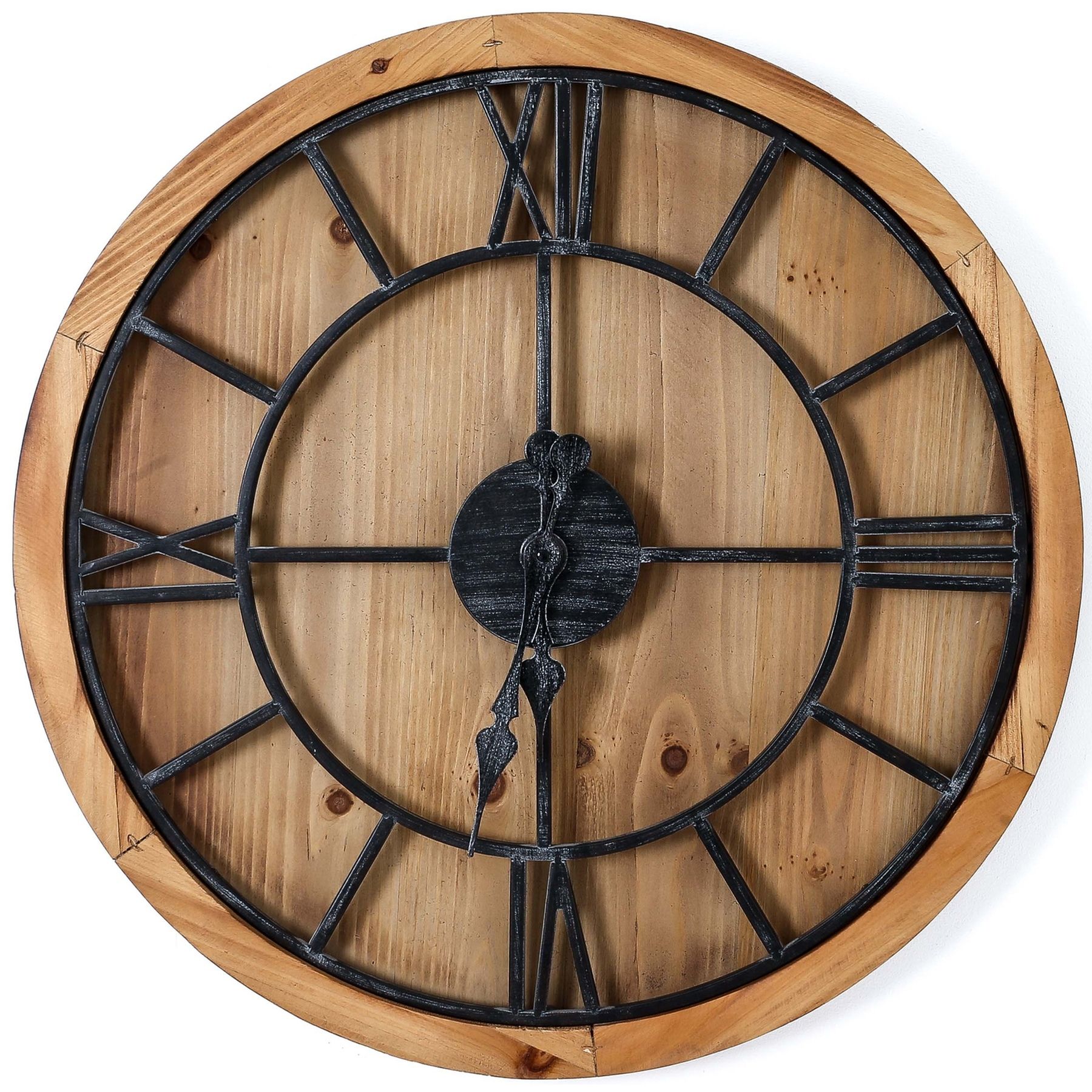 Williston Large Wooden Wall Clock - Image 1