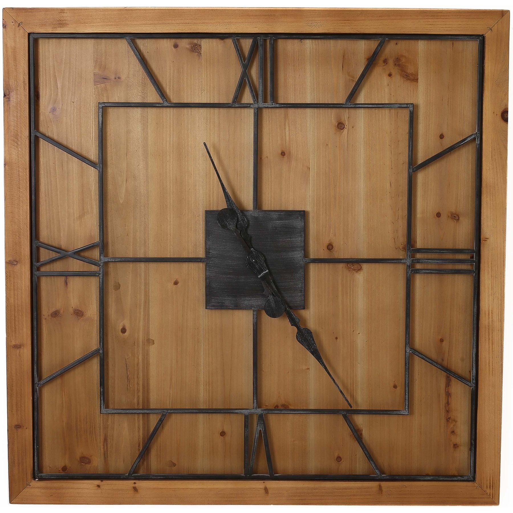 Williston Square Wooden Wall Clock - Image 1