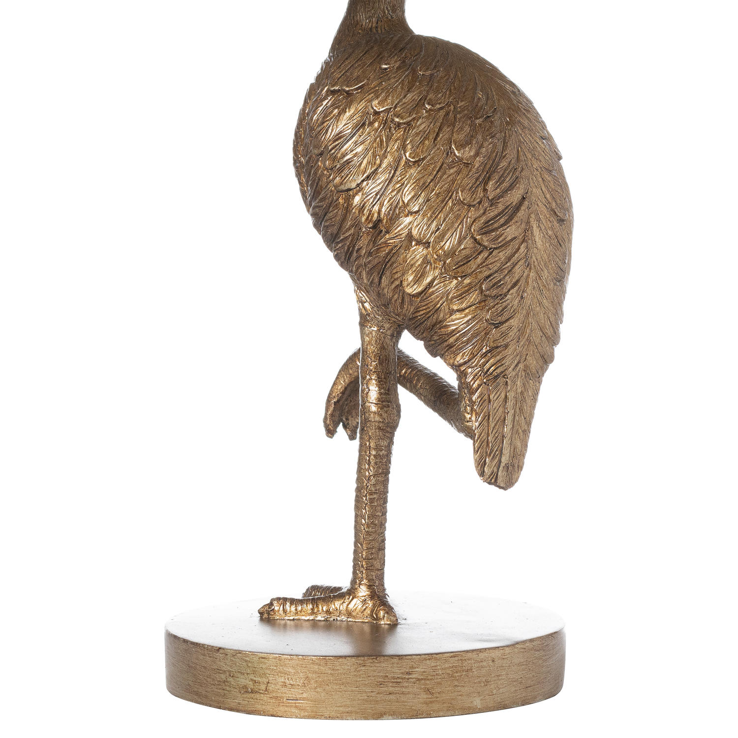 Florence The Flamingo Gold Lamp With Emerald Velvet Shade - Image 3