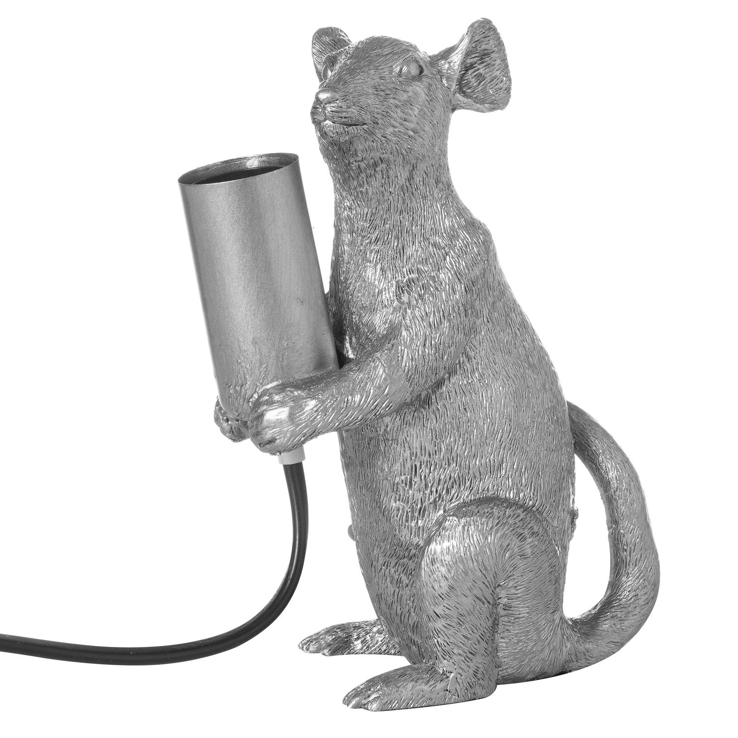 Marvin The Mouse Silver Table Lamp - Image 1